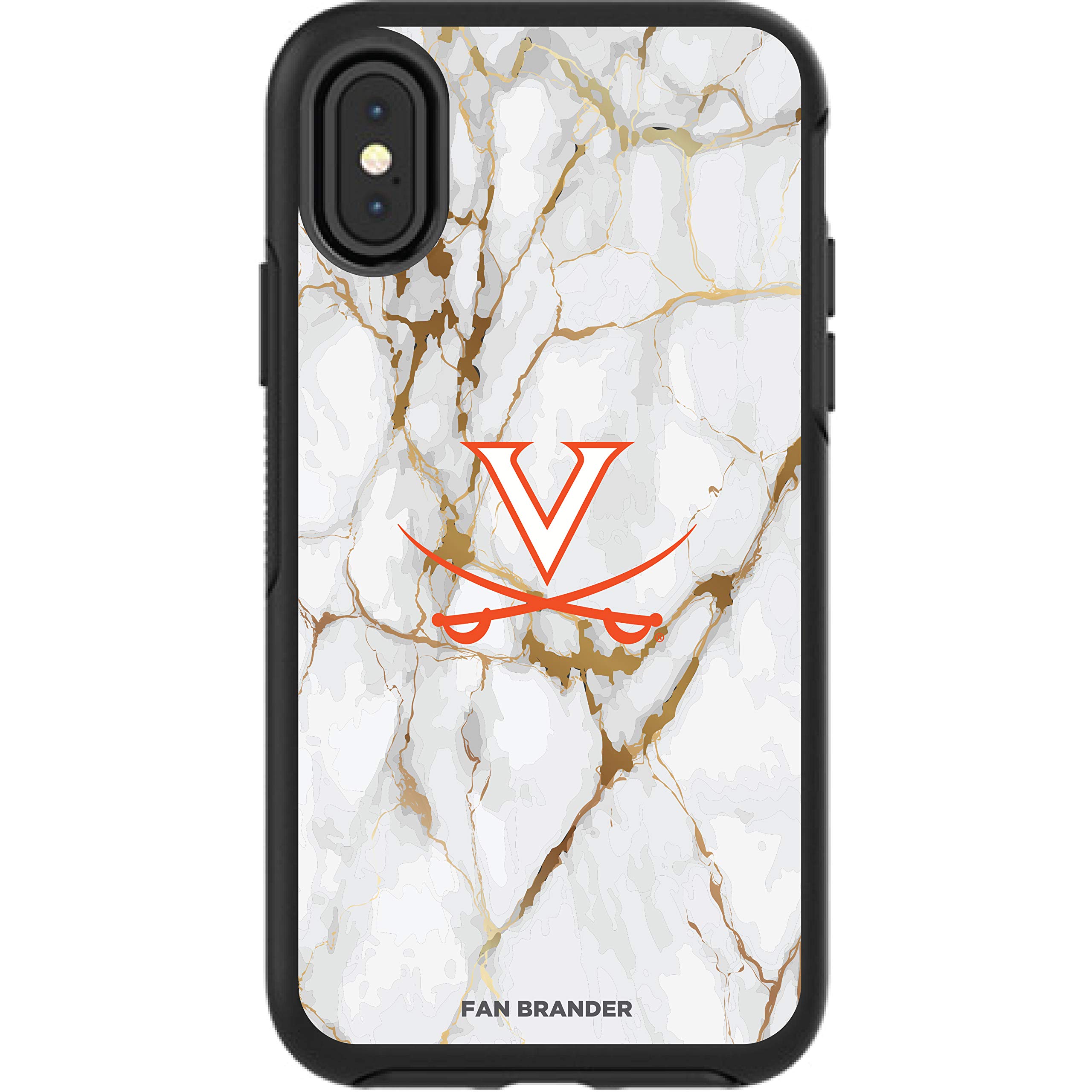 NCAA OtterBox Symmetry iPhone Case - White Marble Design for Apple iPhone | Durable Protection