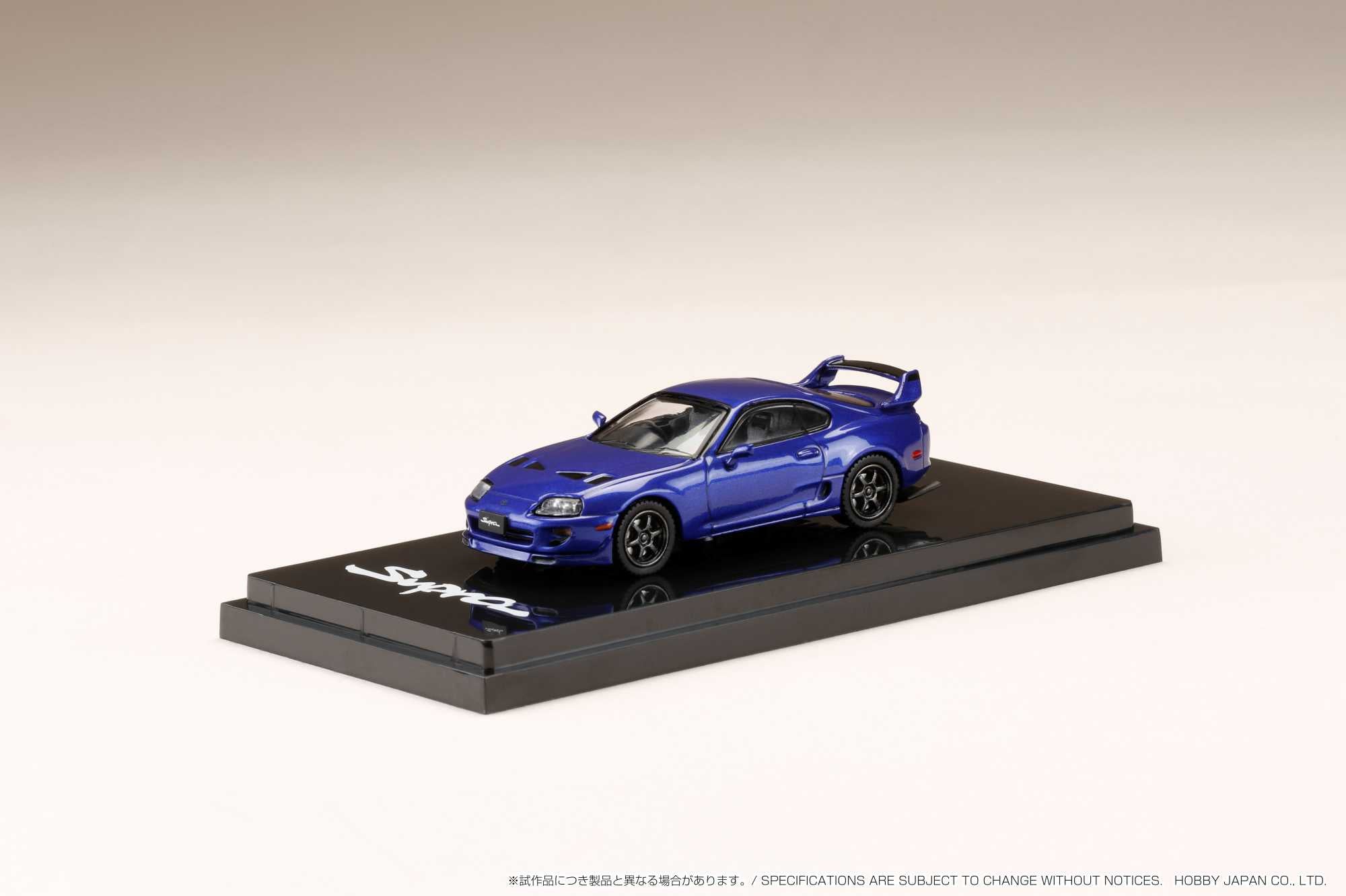 1:64 Toyota Supra (A80) JDM Performance Edition Diecast Model Car - Blue Mica Metallic - Collectible Japanese Import for Car Enthusiasts & Display Case Showpiece