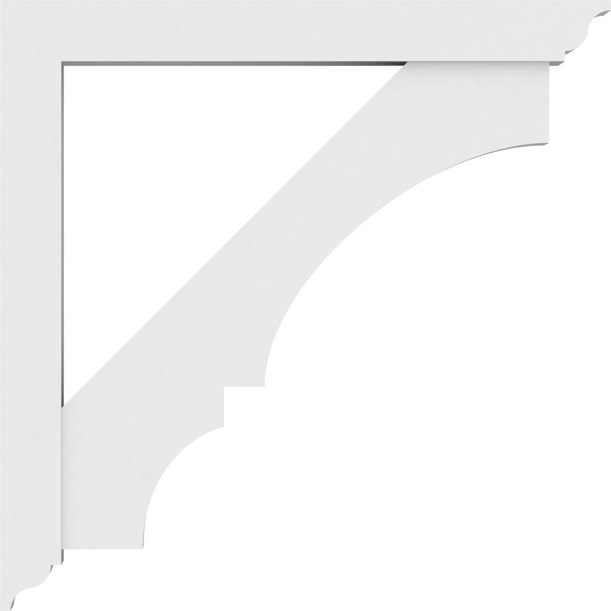 Ekena Millwork BKTP03X30X30BOA01 PVC Brackets - 3