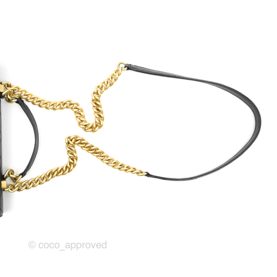Chanel Chic Affinity Small Grained Calfskin Crossbody Bag in Black with Aged Gold Hardware - Perfect for Everyday Luxury & Evening Events