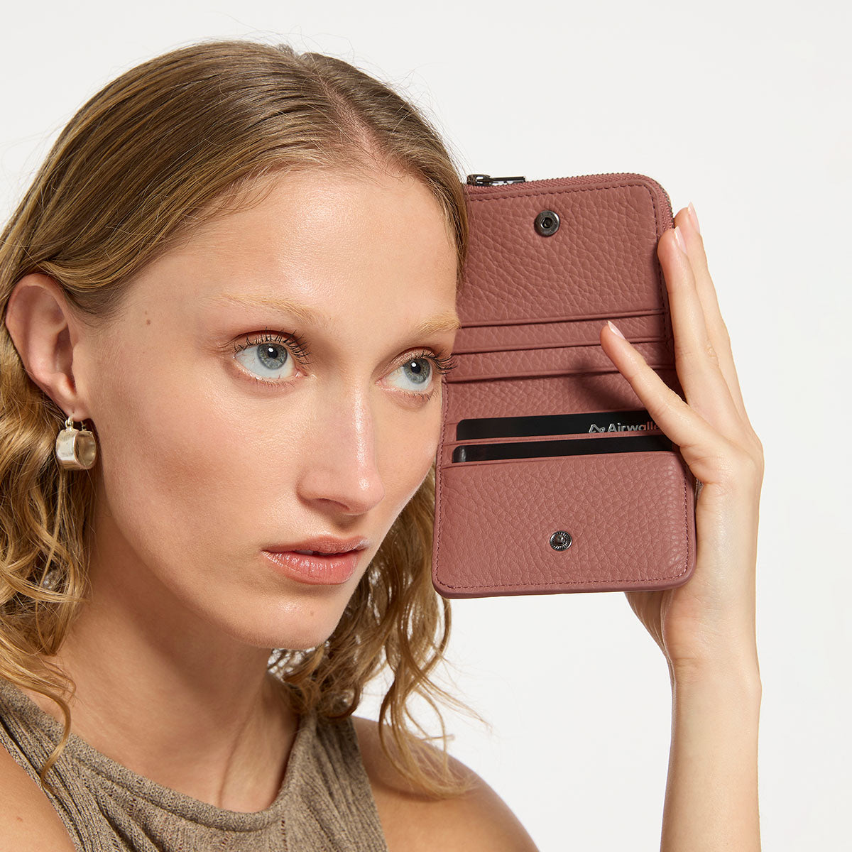 Sense Of Wonder Wallet for Women - Stylish Dusty Rose Leather Wallet with RFID Protection | Perfect for Everyday Use, Travel, and Gift Giving