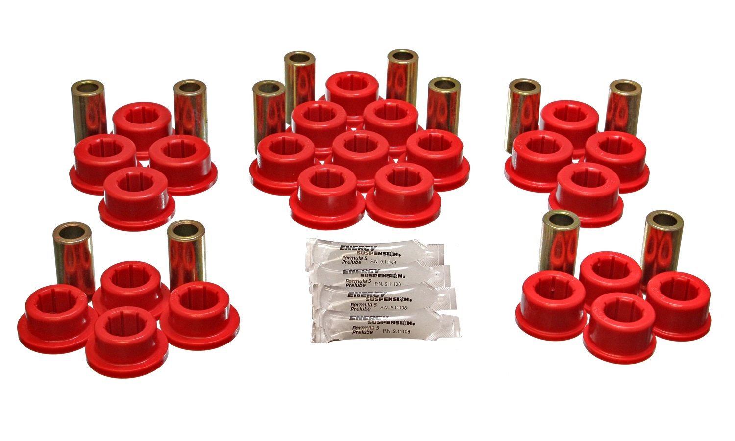 Energy Suspension 8.3127R Control Arm Bushing Set - High Performance Polyurethane Bushings for Improved Handling & Ride Comfort | Perfect for Off-Roading, Racing & Daily Driving