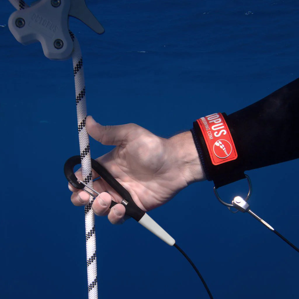 Octopus Freediving Competition Lanyard - Red Durable Dive Gear for Spearfishing, Scuba Diving & Water Sports Accessories