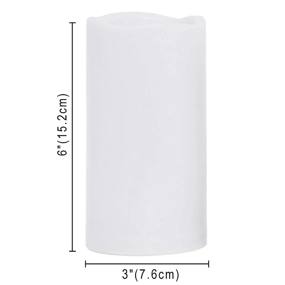 Flameless LED Candles Set of 6 - Battery Operated Waterproof for Home Decor