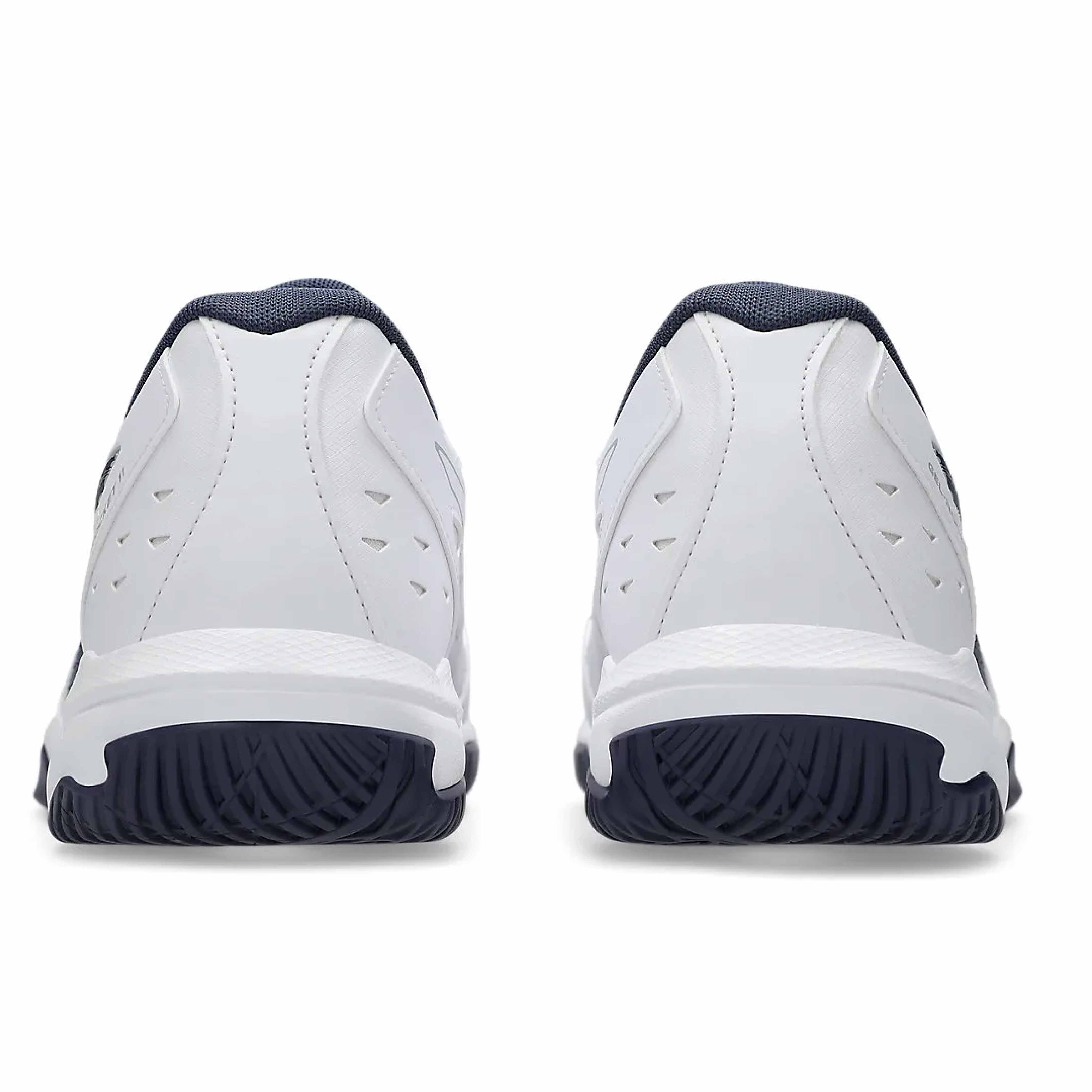 ASICS Gel Rocket 11 Men's Squash Shoes - White/Indigo Fog - Indoor Court Sports, Badminton & Volleyball Shoes with Superior Cushioning & Stability