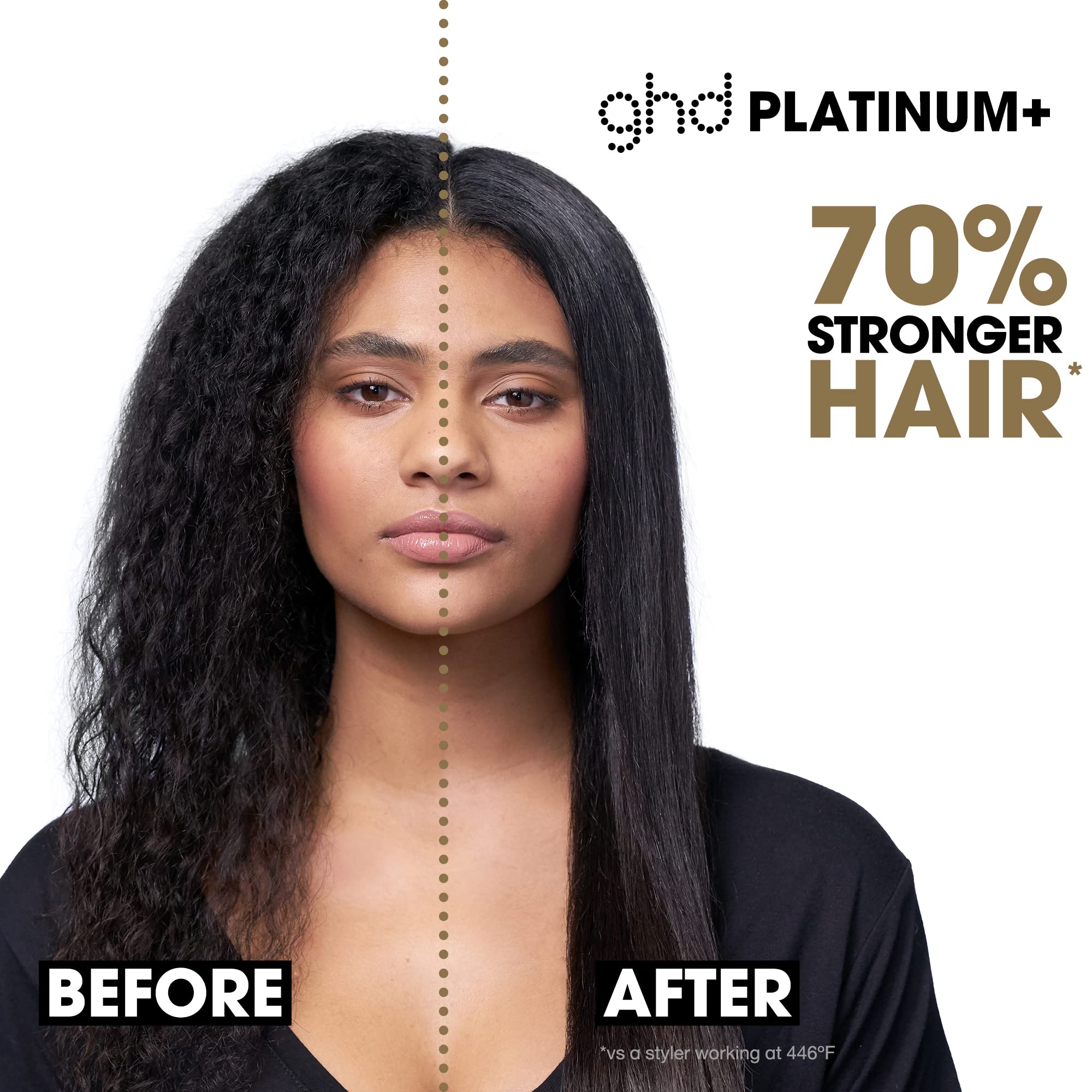 ghd Platinum+ Styler 1 Inch Professional Flat Iron Hair Straightener - Ceramic Styling Tool for Stronger, Shinier Hair with Color Protection | Perfect for Salon-Quality Styling at Home, Travel & Daily Hair Care