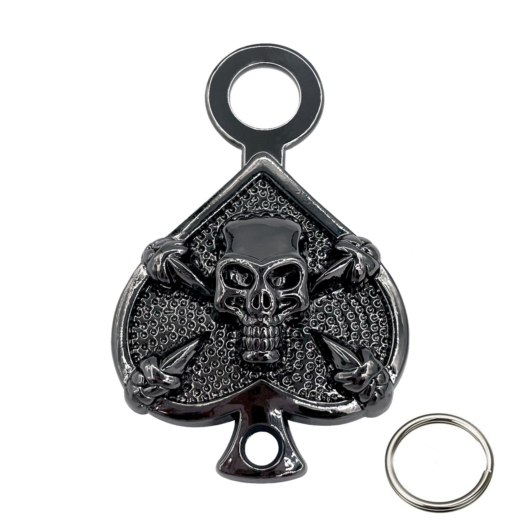 Motorcycle Riding Bell Hanger - Universal Bike Bell & Keychain Holder for Safe Rides