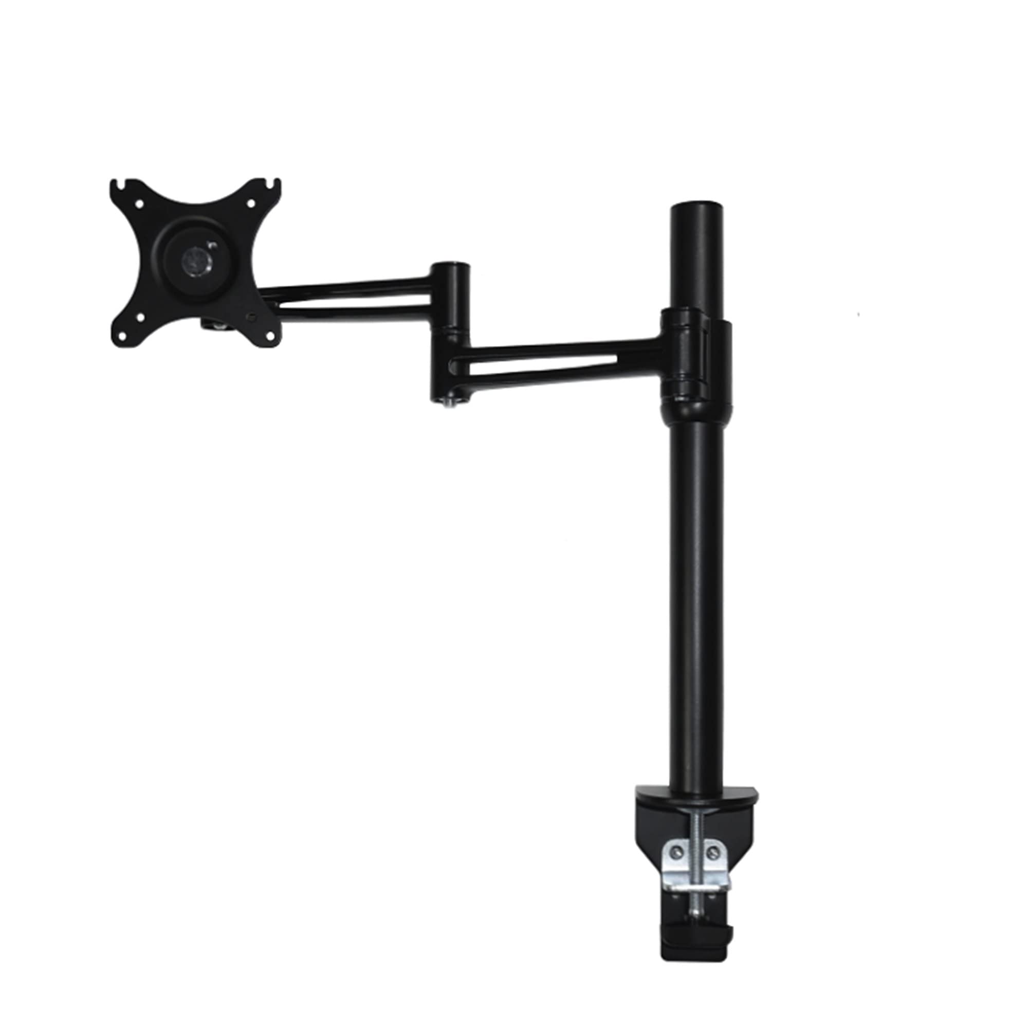 Adjustable Single Monitor Stand for Standing Desk - Ergonomic Computer Screen Arm for Home & Office Workspace - Perfect for Work, Gaming & Study