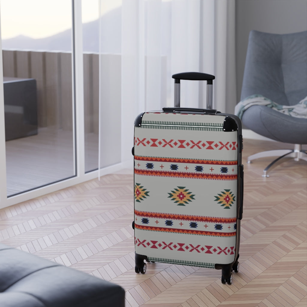 Gray Sahara Cabin Suitcase - Lightweight Carry On Luggage with Spinner Wheels for Air Travel & Weekend Getaways
