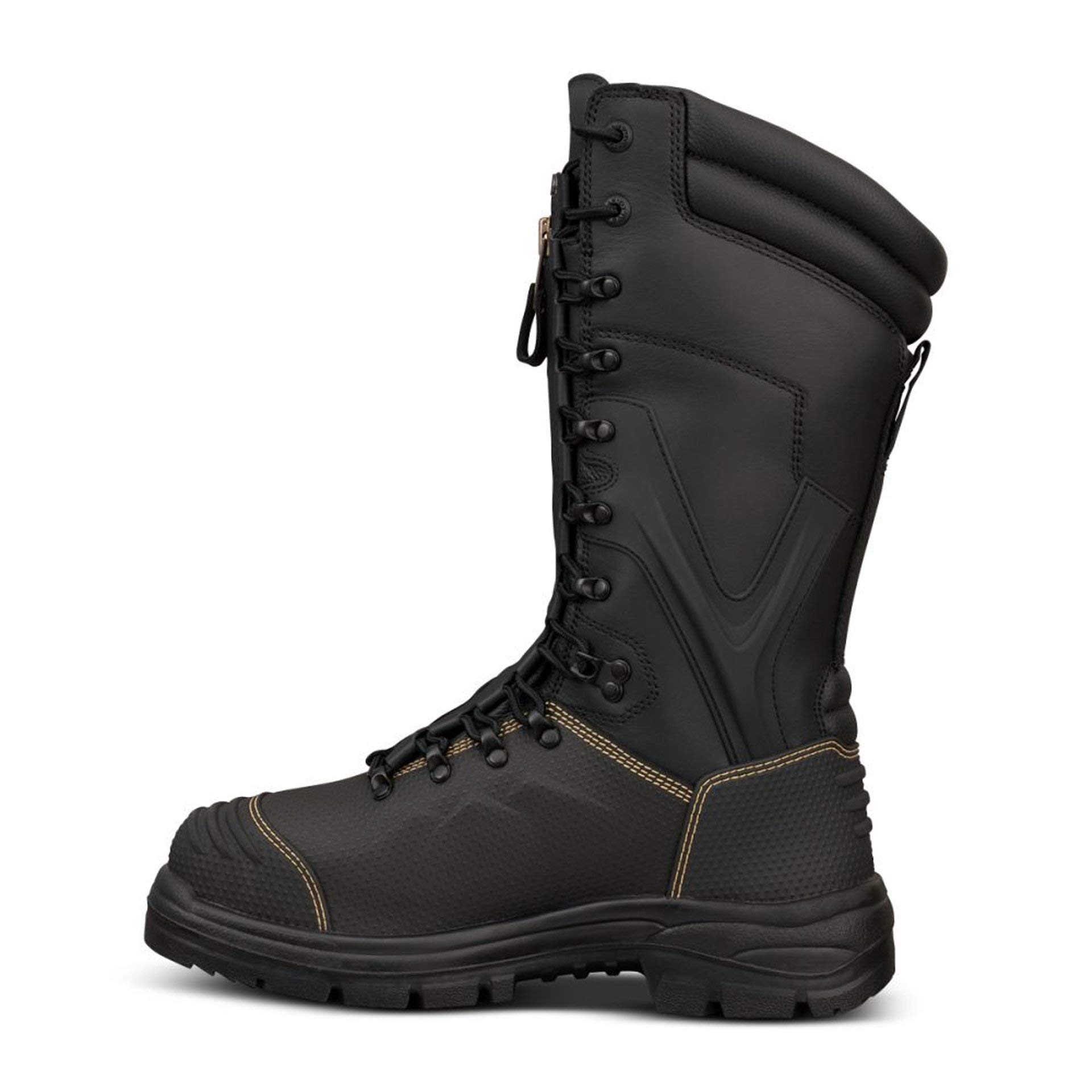 Oliver Men's Leather Work Boots - Durable & Comfortable for Construction, Hiking & Outdoor Work (Brown, Size 10) | Perfect for Job Sites, Camping & Heavy Duty Use