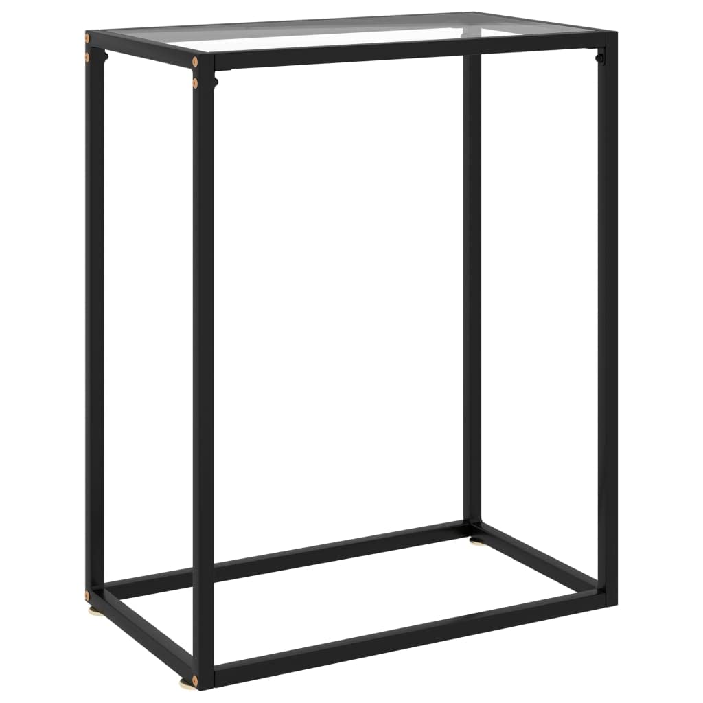 TYMMC Modern Tempered Glass Console Table - 23.6