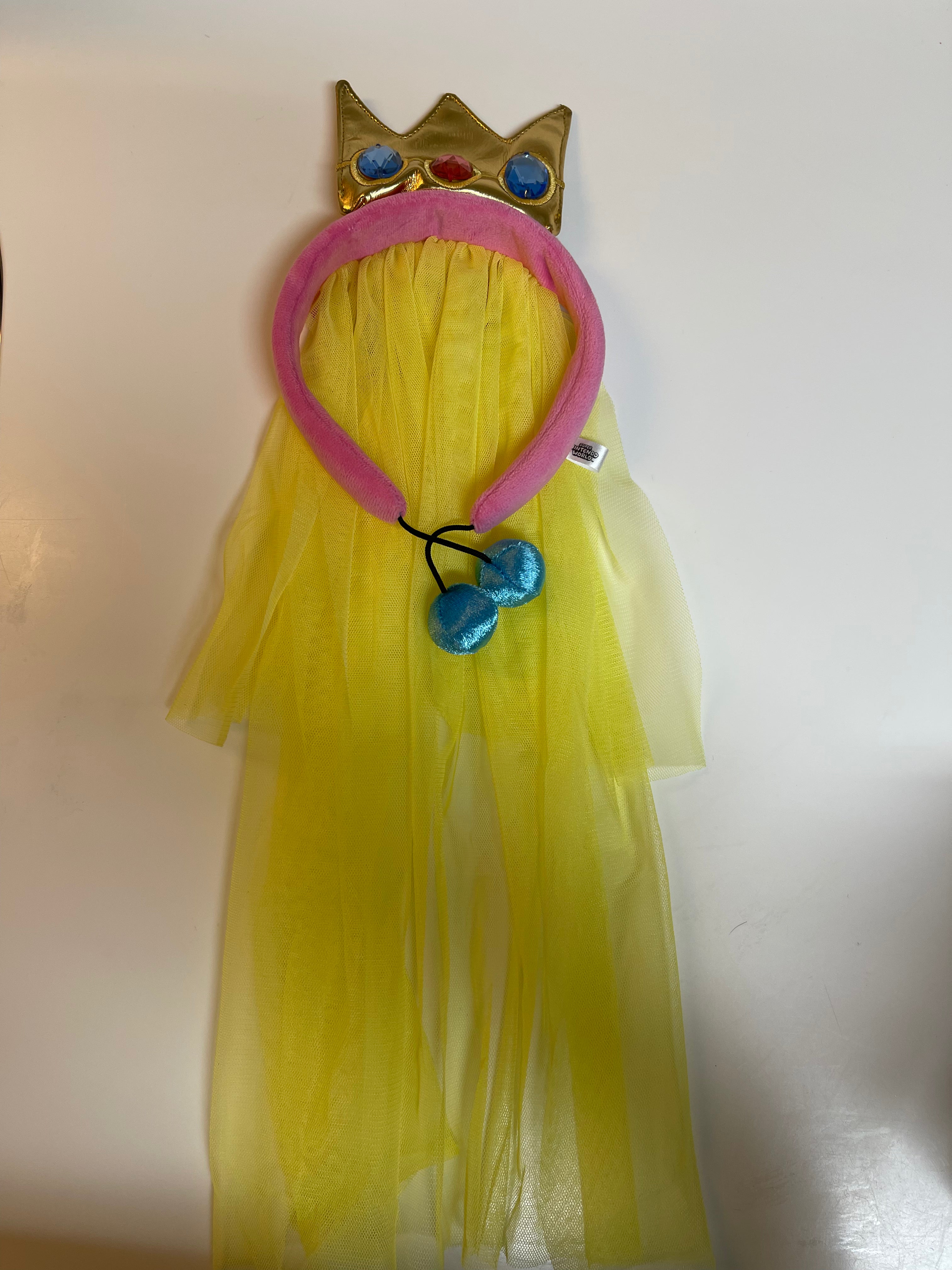 Princess Peach Headband - Super Mario Cosplay Hair Accessory for Women & Girls - Perfect for Halloween, Cosplay, and Themed Parties