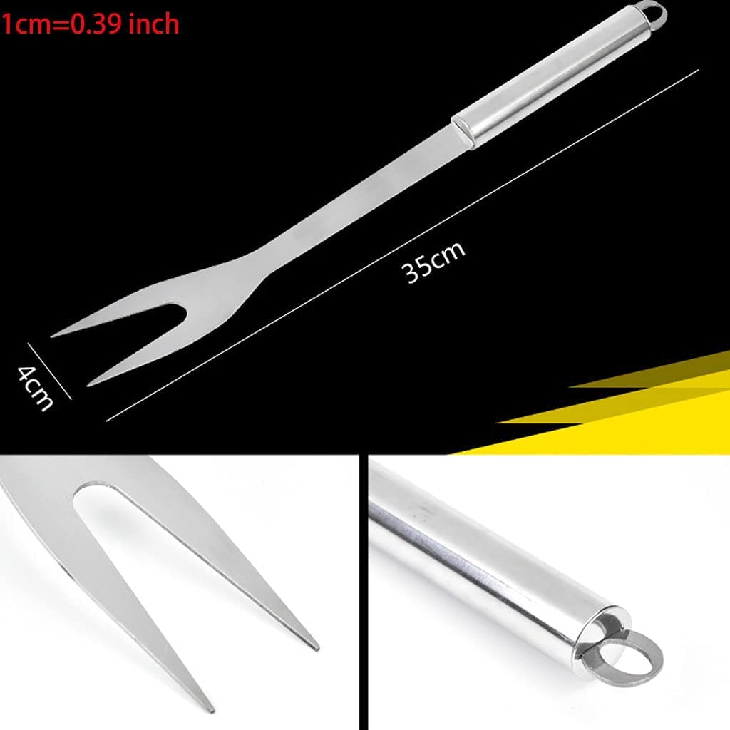 3-Piece Professional BBQ Grill Tools Set - Stainless Steel Grill Accessories for Chefs & Outdoor Cooking | Perfect for Backyard, Restaurant & Outdoor Kitchen BBQ Parties