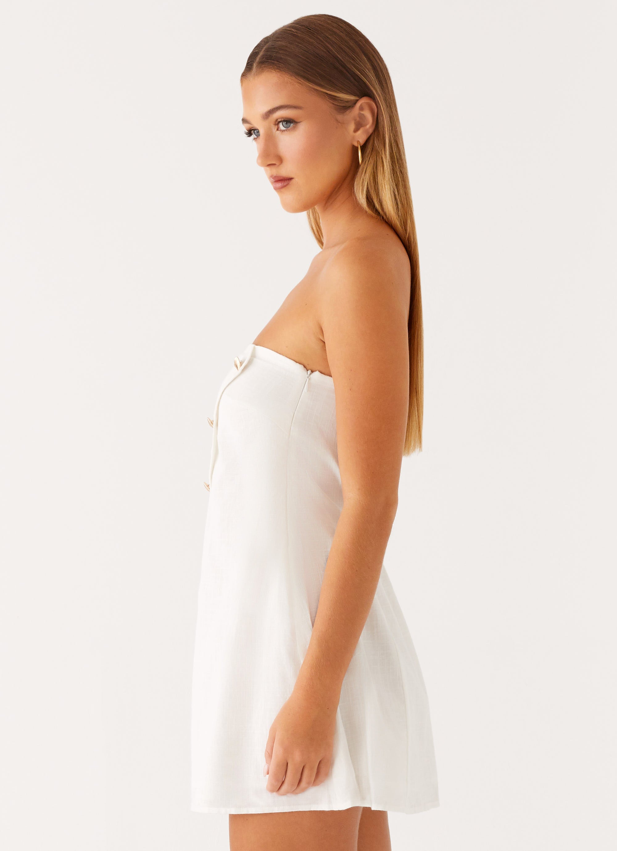 Hazel Mini Dress for Women - Elegant White Summer Short Sleeve Party Dress | Perfect for Cocktail Parties, Date Nights & Beach Vacations