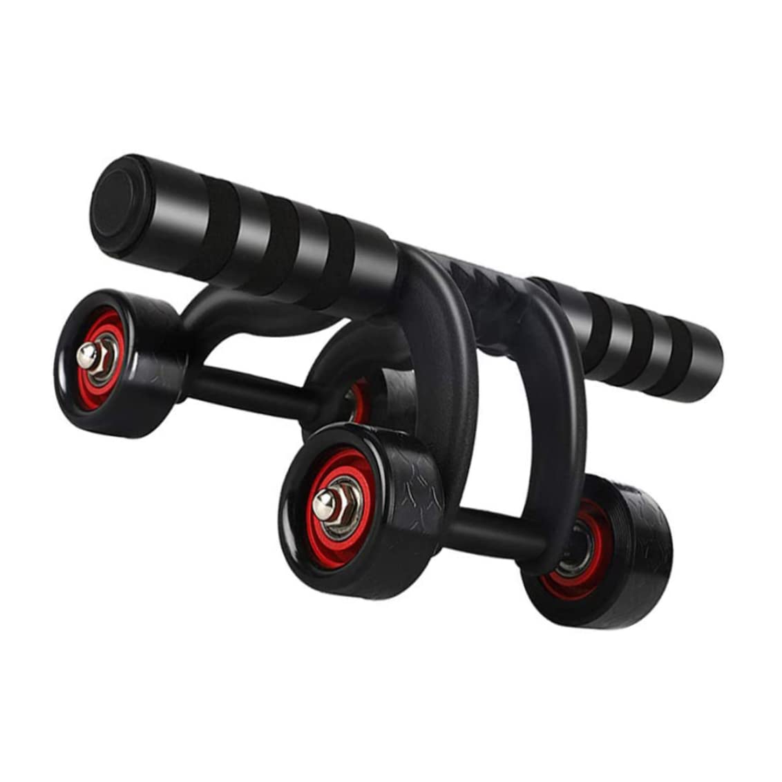 Obelunrp 4-Wheel Ab Roller for Core Workouts - Abdominal Exercise Wheel for Men & Women - Home Gym Equipment for Abs Training - Perfect for Home, Office & Fitness Enthusiasts