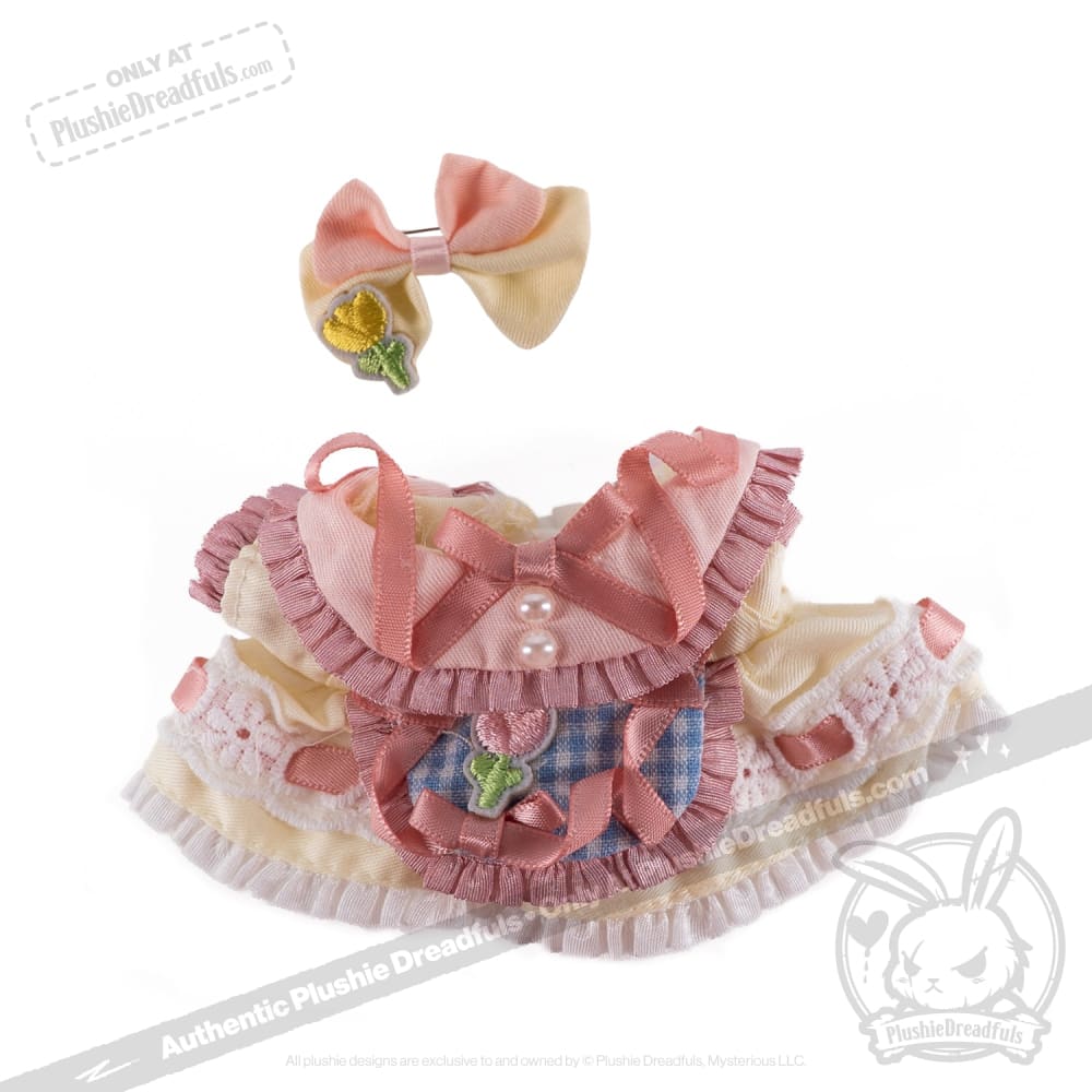 Mini Plush Outfit Tulipcore Dress - Soft & Cute Baby Girl Dress for Special Occasions & Photo Shoots
