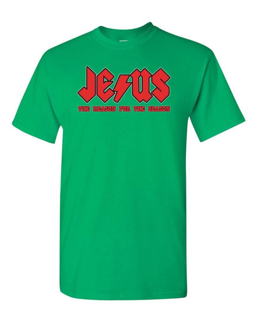 Jesus The Reason for The Season Christian T-Shirt for Adults - Perfect for Church, Bible Study & Christmas Celebrations