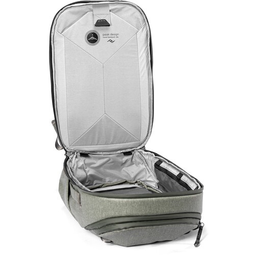 Peak Design 30L Travel Backpack - Waterproof Hiking Backpack with Laptop Compartment & Anti-Theft Design, Sage Green - Perfect for Camping, Business Trips & Air Travel