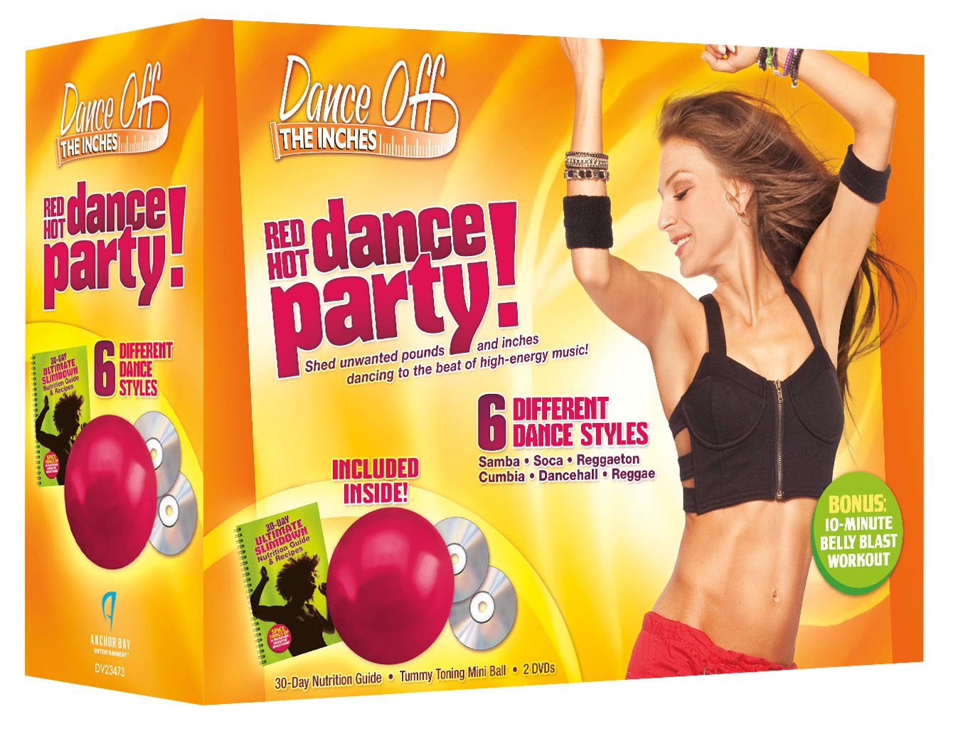 Red Hot Dance Party Kit - Fun & Effective Dance Workout for Weight Loss | Perfect for Home Fitness, Dance Classes & Party Entertainment