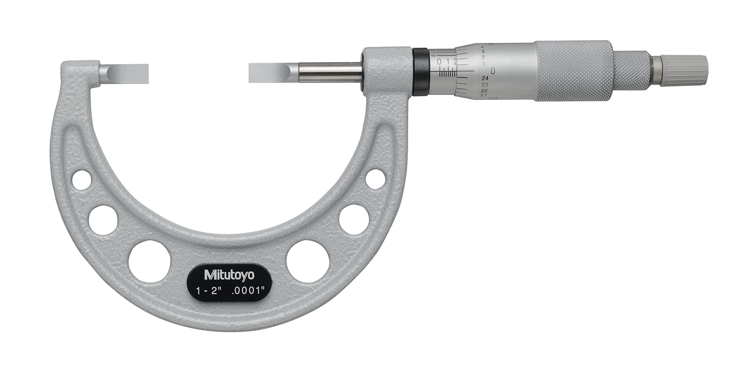 Mitutoyo 122-126-10 Blade Micrometer 1-2 Inch Range, ±0.00015