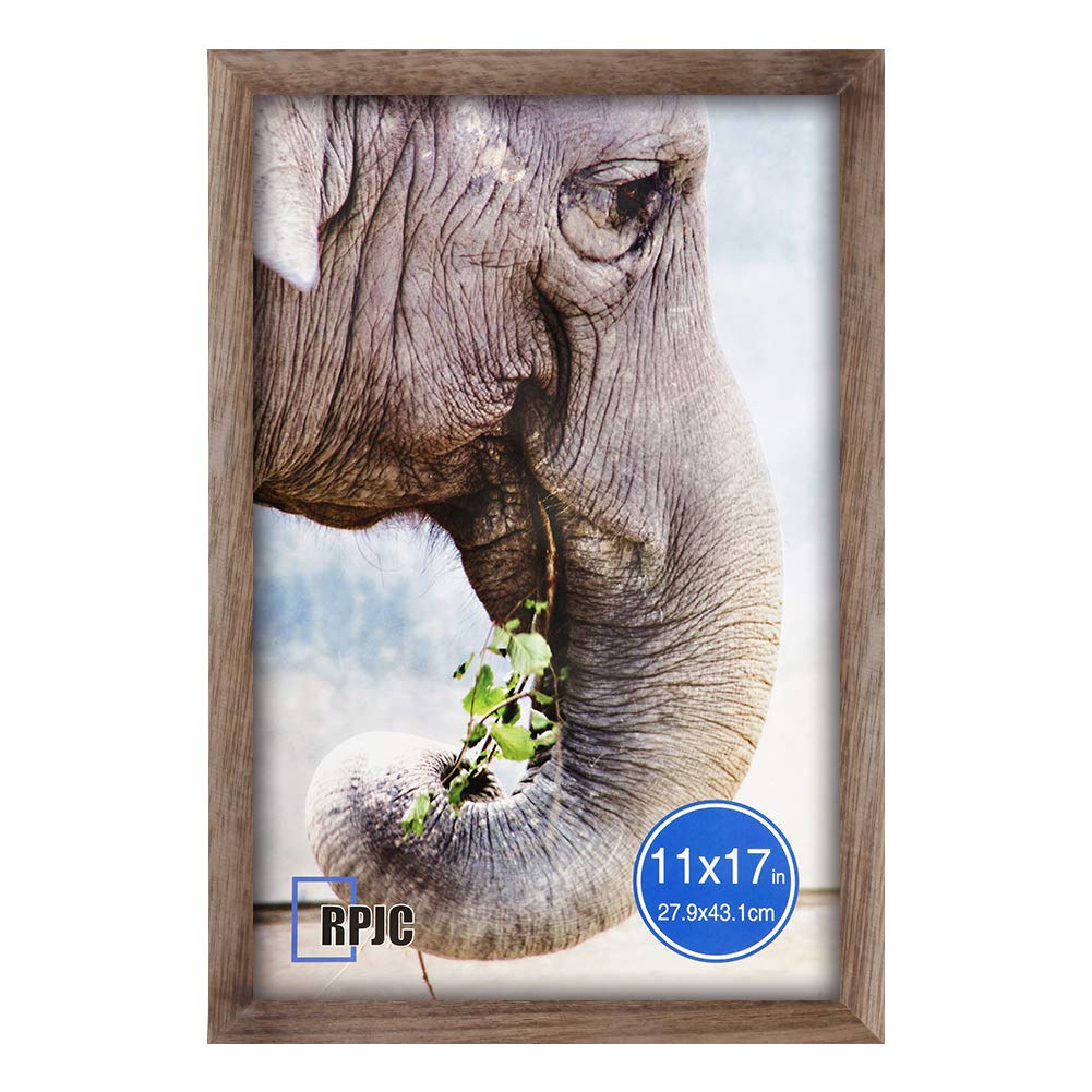 11x17 Inch Solid Wood Poster Frame - Carbonized Finish for Wall Mounting & Hanging Pictures | Perfect for Home Decor, Office Art Display & Gift Giving