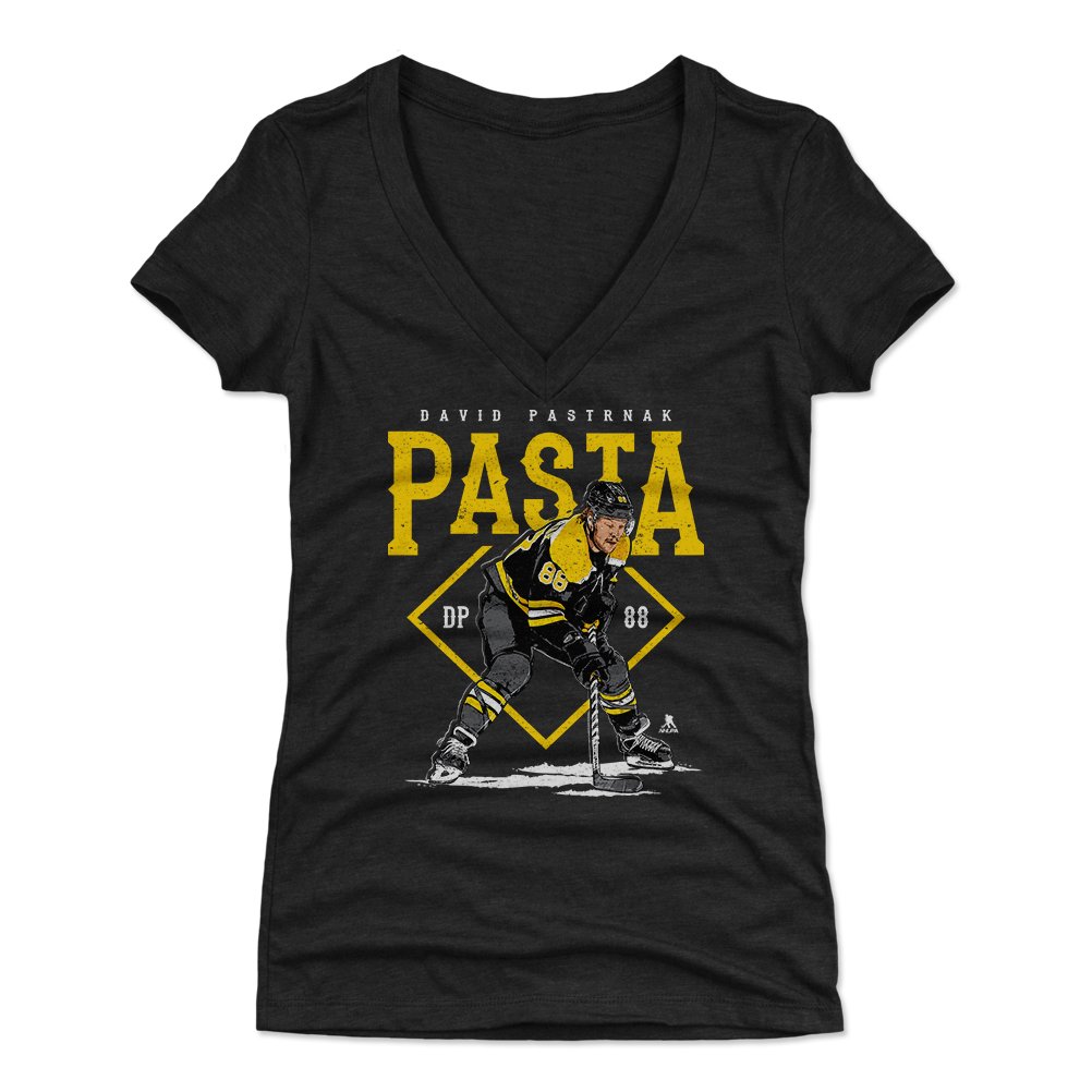 David Pastrnak Women's Hockey Jersey - Official 500 LEVEL Bruins Pasta Player Shirt for Game Day & Fan Support
