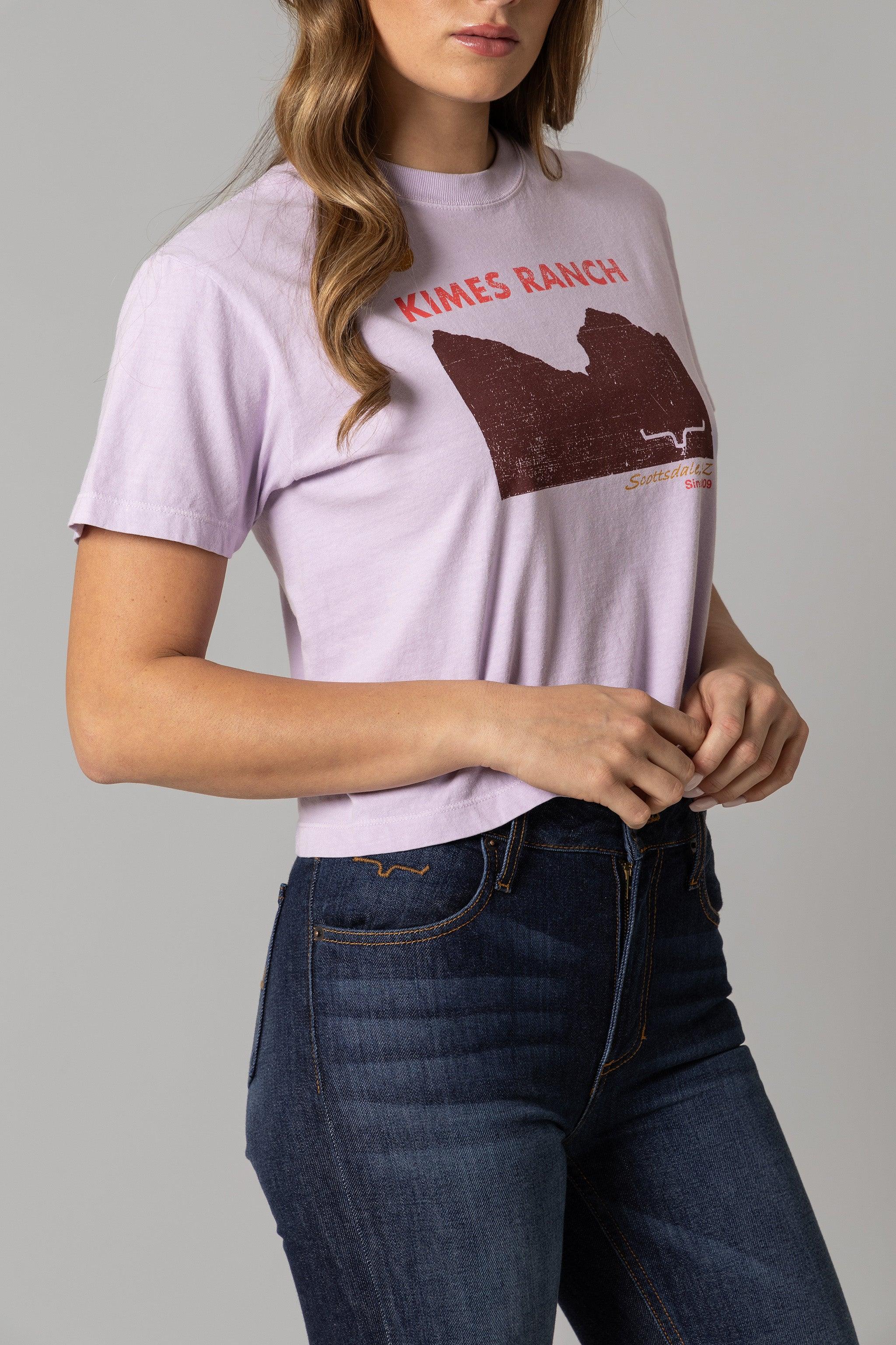 Women's Scenic Print Short Sleeve Crop Top - Casual Summer T-Shirt for Outdoor Activities & Streetwear Fashion