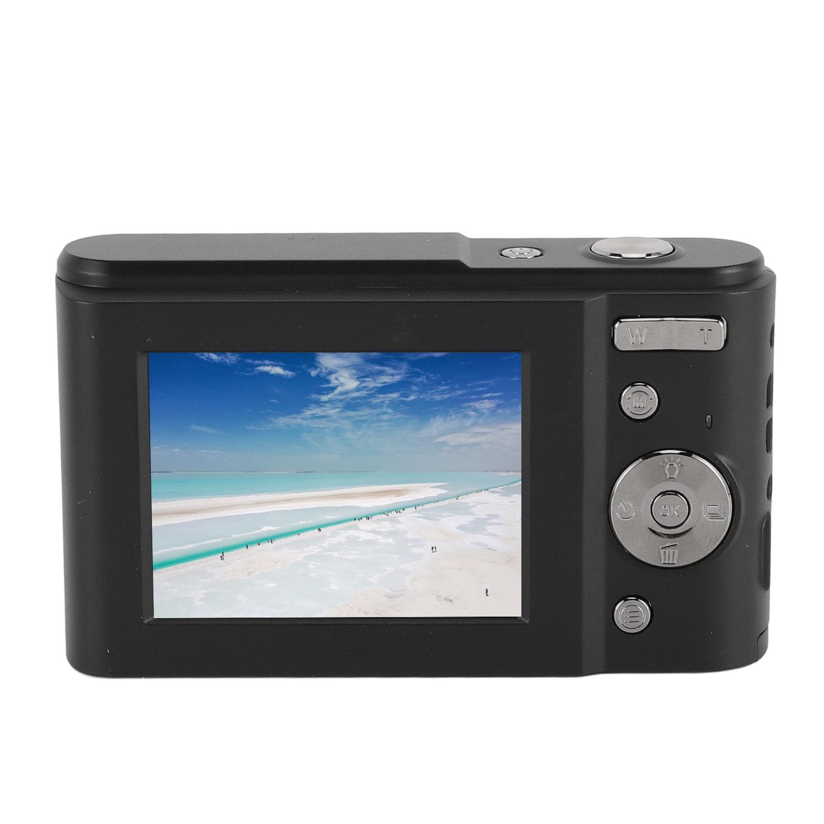 1080P Digital Camera for Kids & Adults - 2.4 Inch IPS Screen Point and Shoot Camera with ABS Body (Black) - Perfect for Travel, Family Events & Photography Beginners