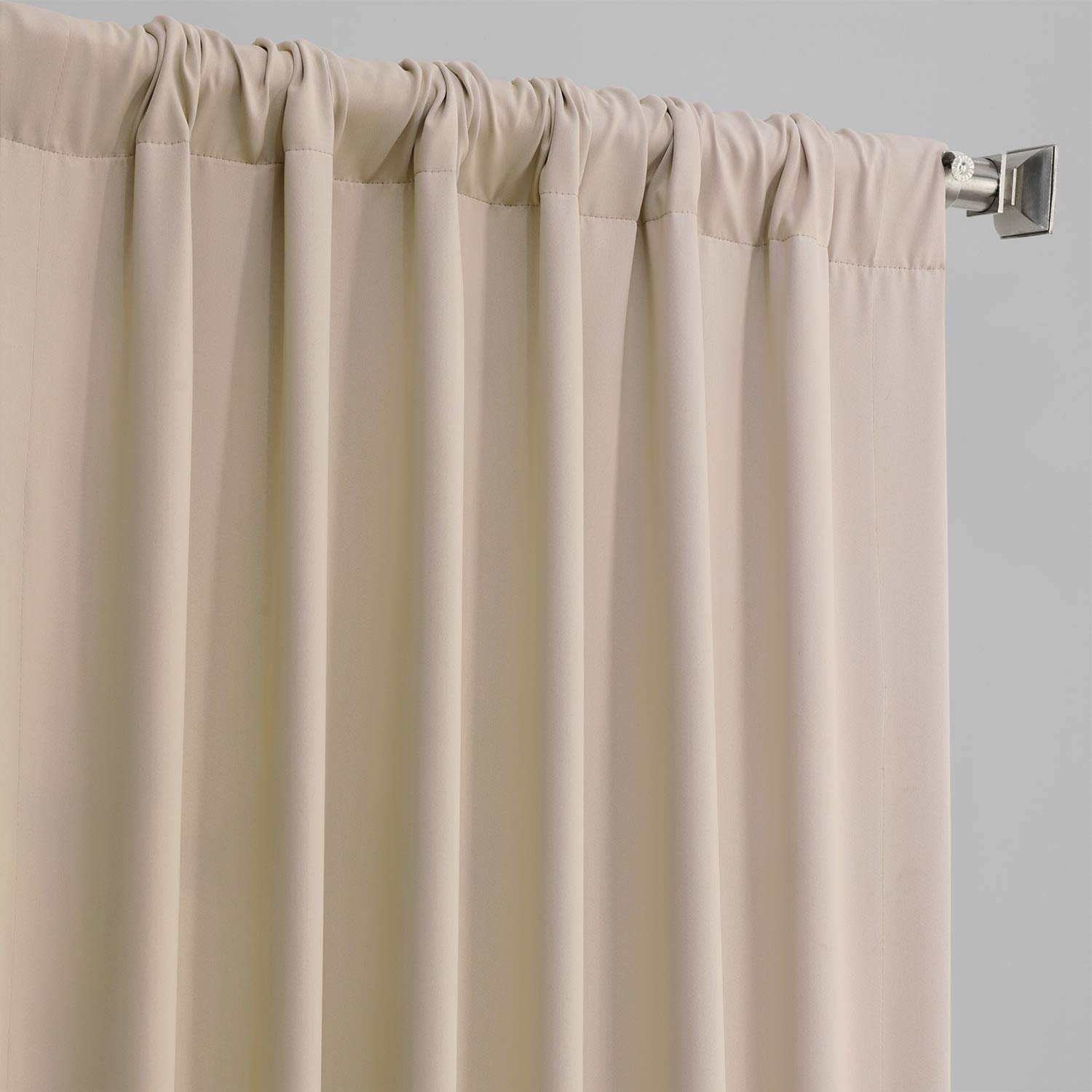 Room Darkening Curtains 96 Inches Long - HPD Half Price Drapes for Bedroom & Living Room (1 Panel, 50x96, Egg Nog) - Perfect for Light Control, Privacy & Home Decor