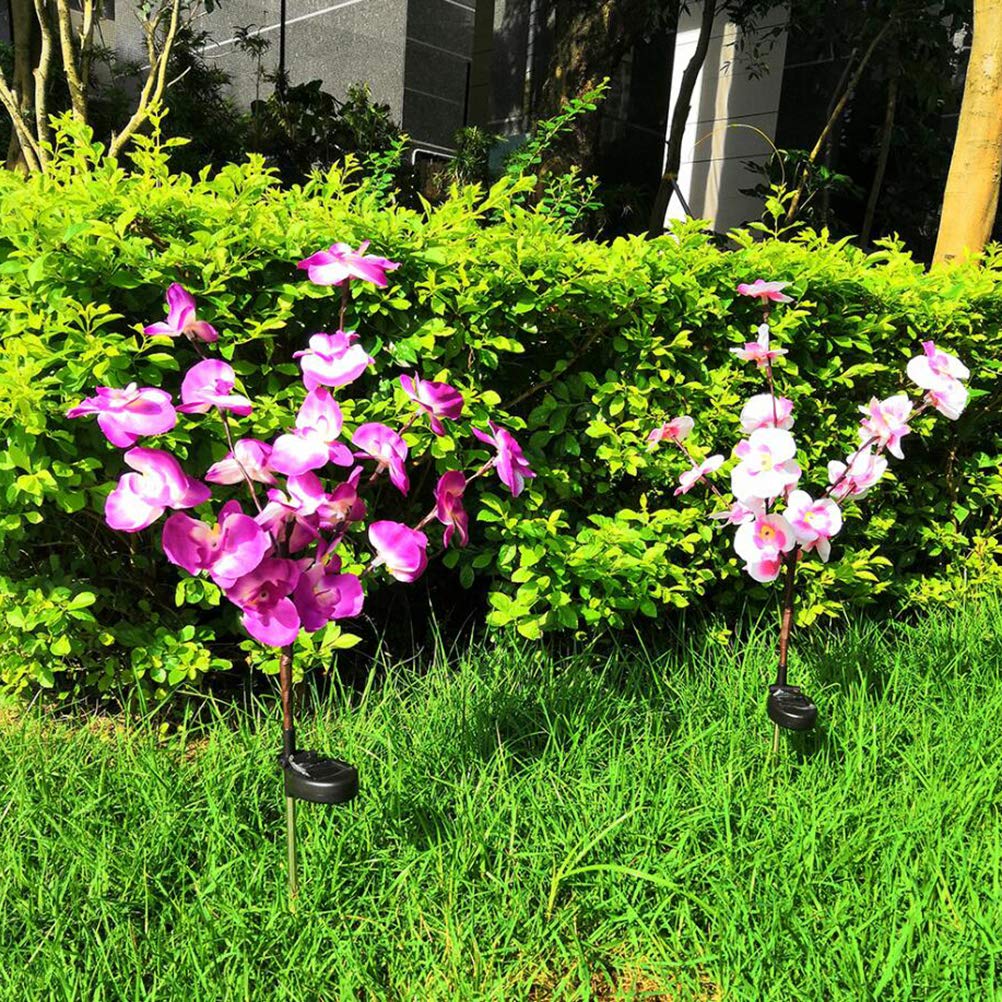 Solar Flower Lights Outdoor - 2 Pack Garden Decor for Mother's Day & Landscaping