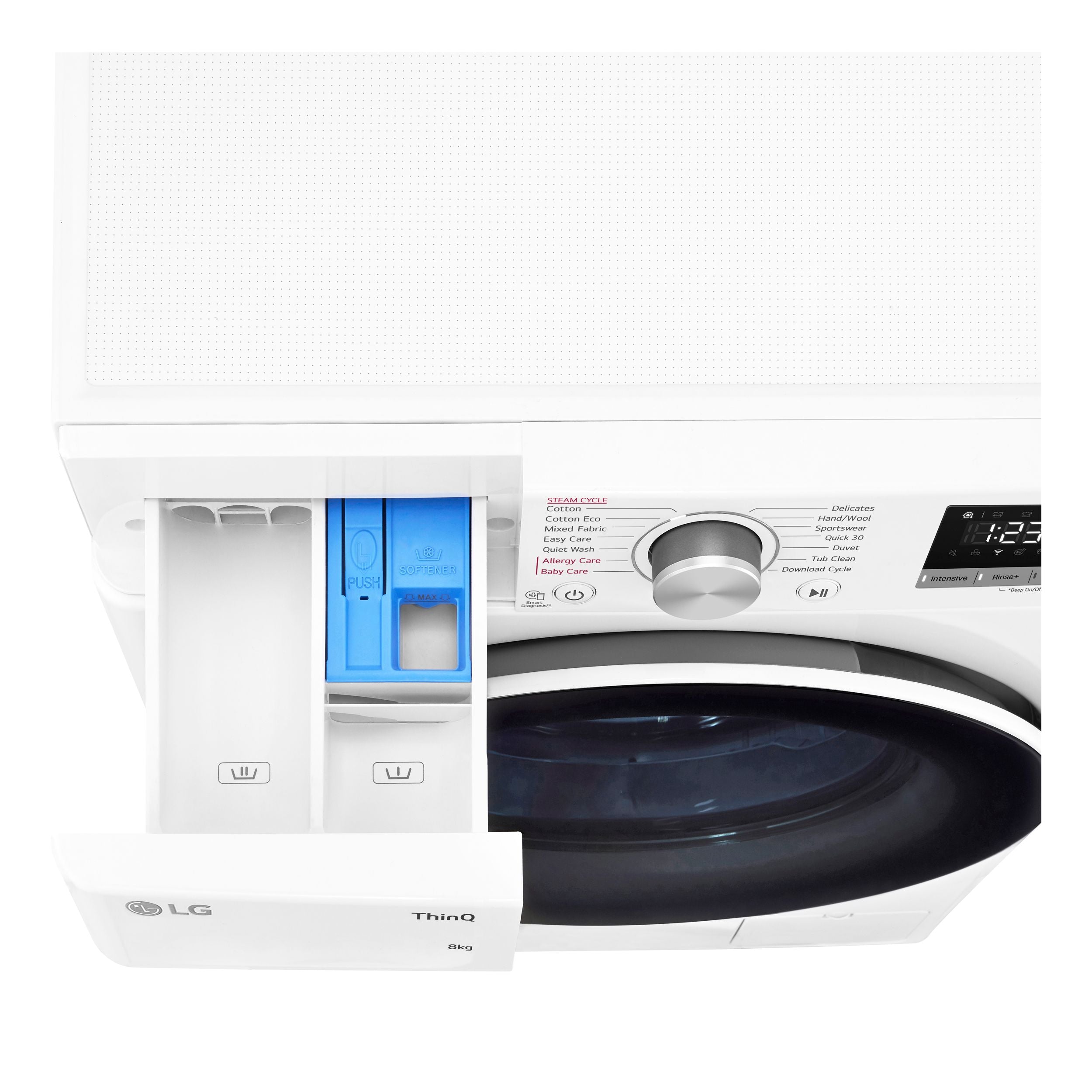 LG 8kg Slim Series 5 Front Load Washing Machine - Energy Efficient, Quiet Operation, White (WV5 1208W) - Perfect for Small Apartments & Laundry Rooms