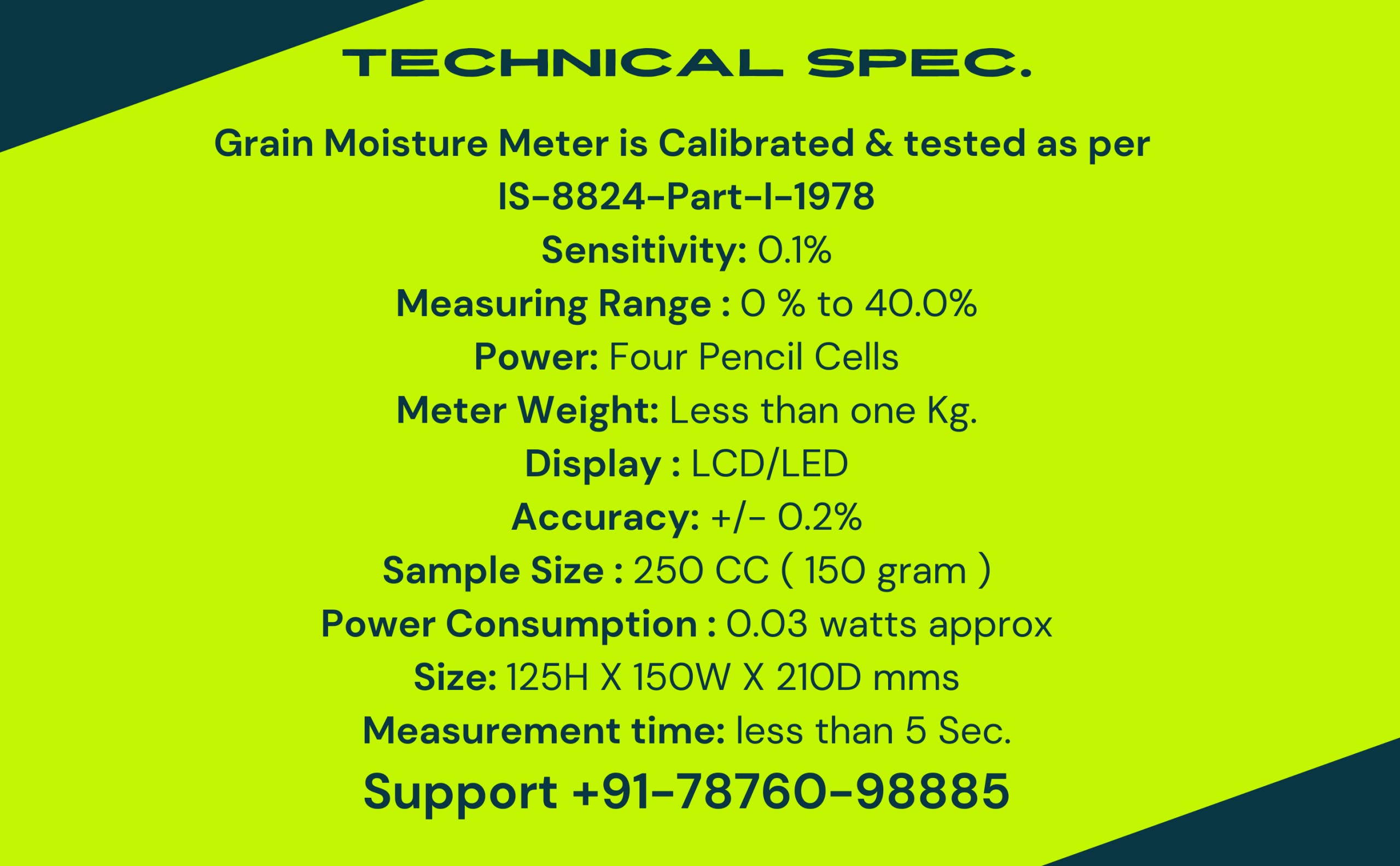 XOPIC Digital Grain Moisture Meter for Paddy, Wheat, Maize & Rice - Portable Yellow Moisture Tester for Agriculture & Farming Use