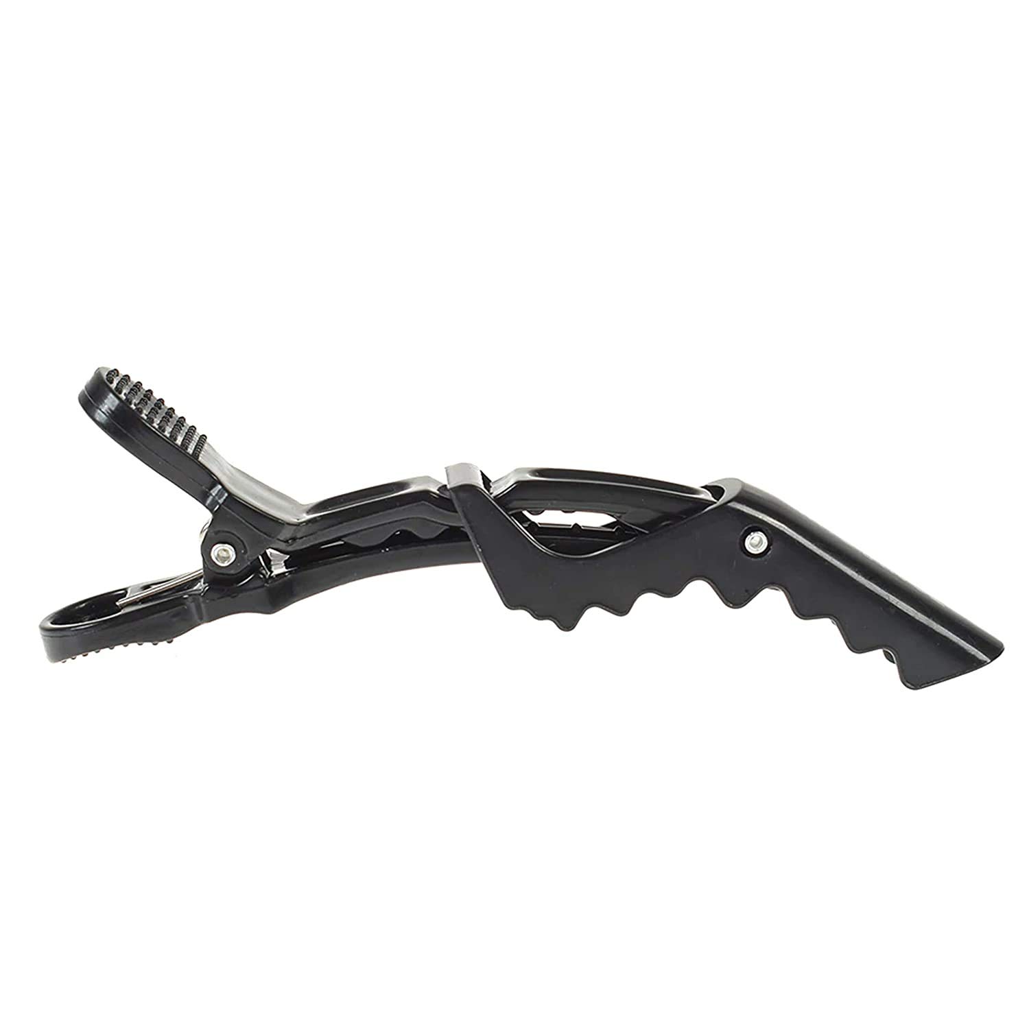 DEXO Professional Black Hair Clips for Salon & Styling - 6 Pack | Sectioning & Cutting Hair Clips for Women, Men & Kids | Perfect for Hairdressing, Braiding & DIY Haircuts
