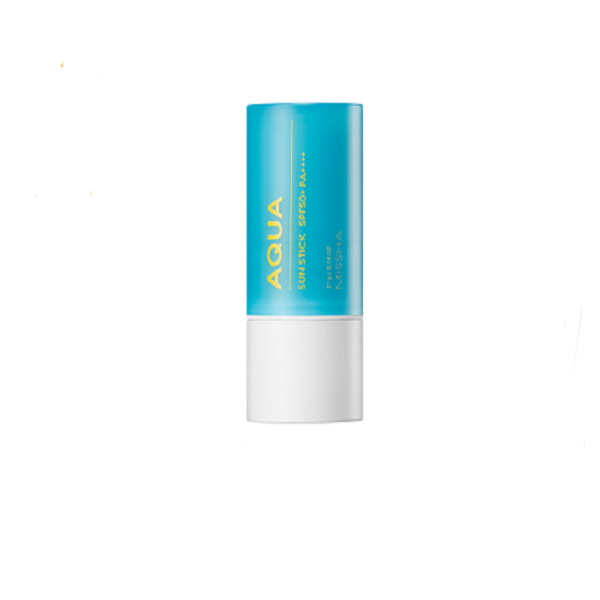 Missha All Around Safe Block Aqua Sun Stick SPF50+ PA++++ - Waterproof Sunscreen Stick for Face & Body, Lightweight & Non-Greasy, Perfect for Outdoor Activities, Beach & Daily Use