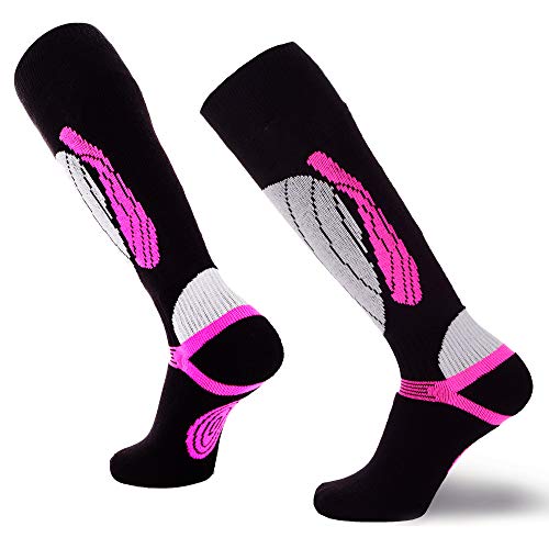 1 Pair - Black/Neon Pink