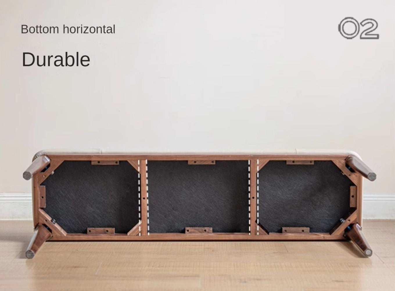 Premium Black Walnut Solid Wood Long Bar Bench - Rustic Sofa Stool for Kitchen Island, Entryway, or Living Room - Durable & Comfortable Seating Solution for Home Decor