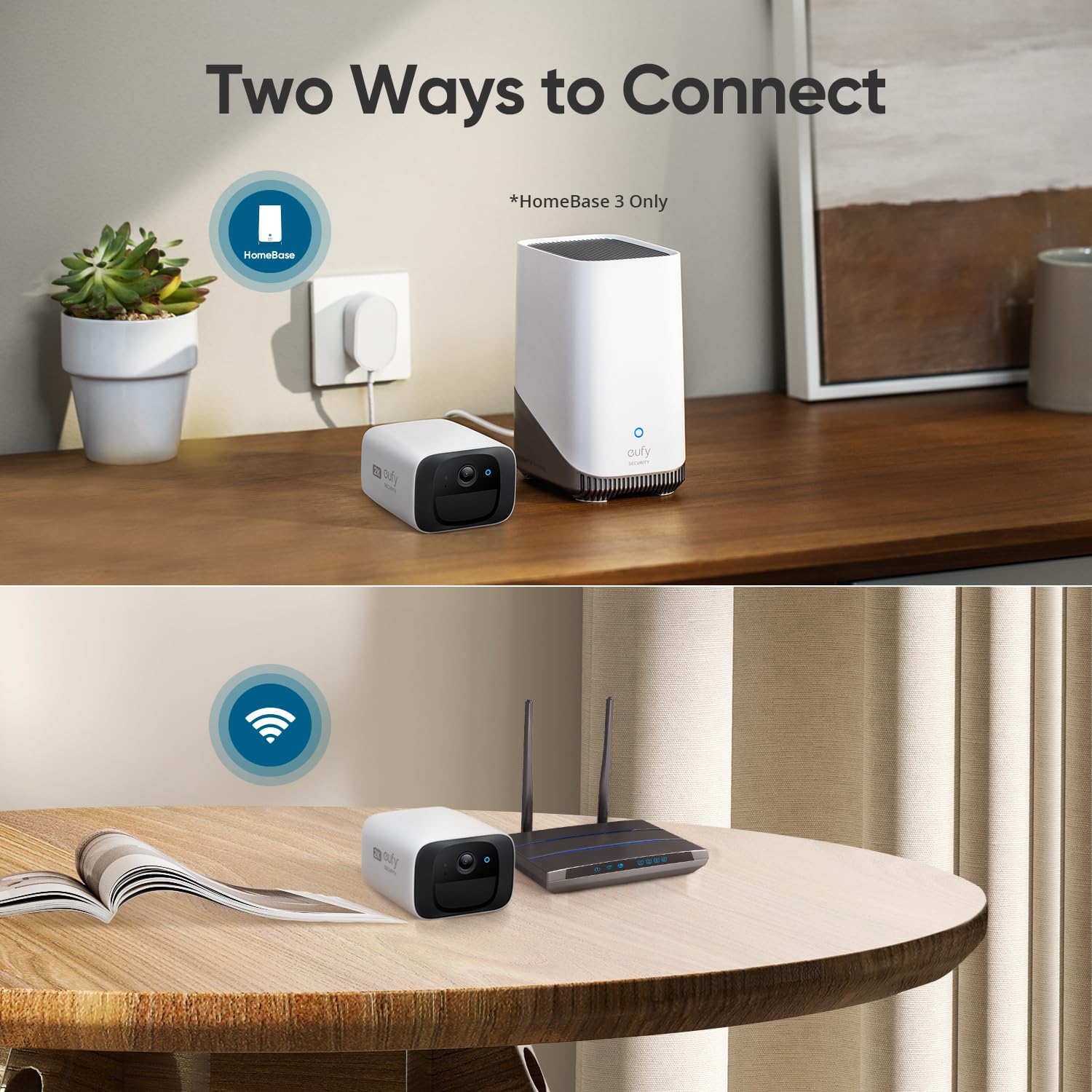 eufy Security SoloCam C210 Wireless Outdoor Security Camera - 2K HD Resolution, No Monthly Fees, 2.4GHz Wi-Fi, HomeBase 3 Compatible (Renewed) - Ideal for Home Surveillance, Backyard Monitoring & Weatherproof Outdoor Protection