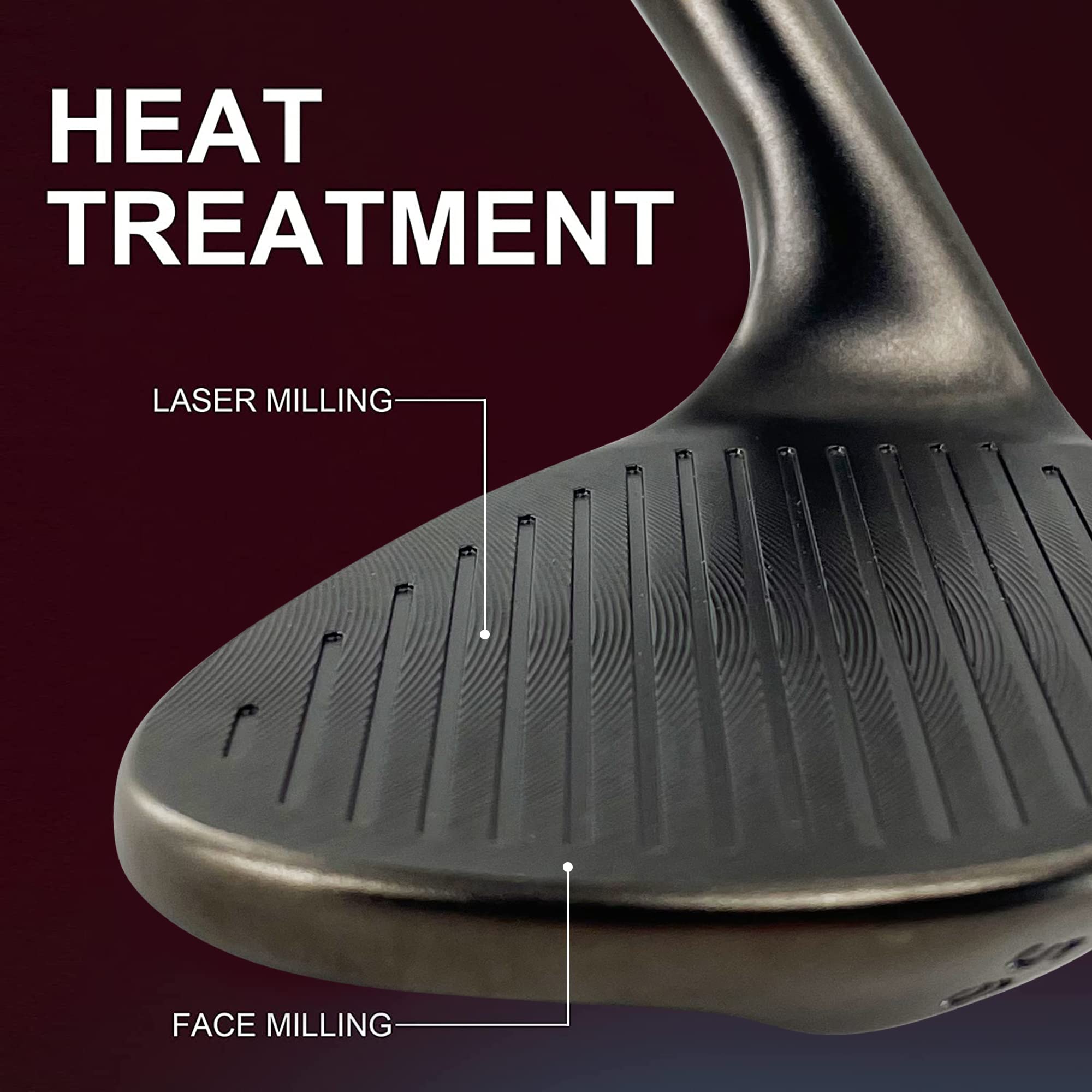 Premium Yamato Golf Wedge Set - 50/52/54/56/58/60 Degree Gap, Sand & Lob Wedges for Men & Women - Milled Face for Maximum Spin Control - Perfect for Short Game Practice, Bunker Shots & Approach Play