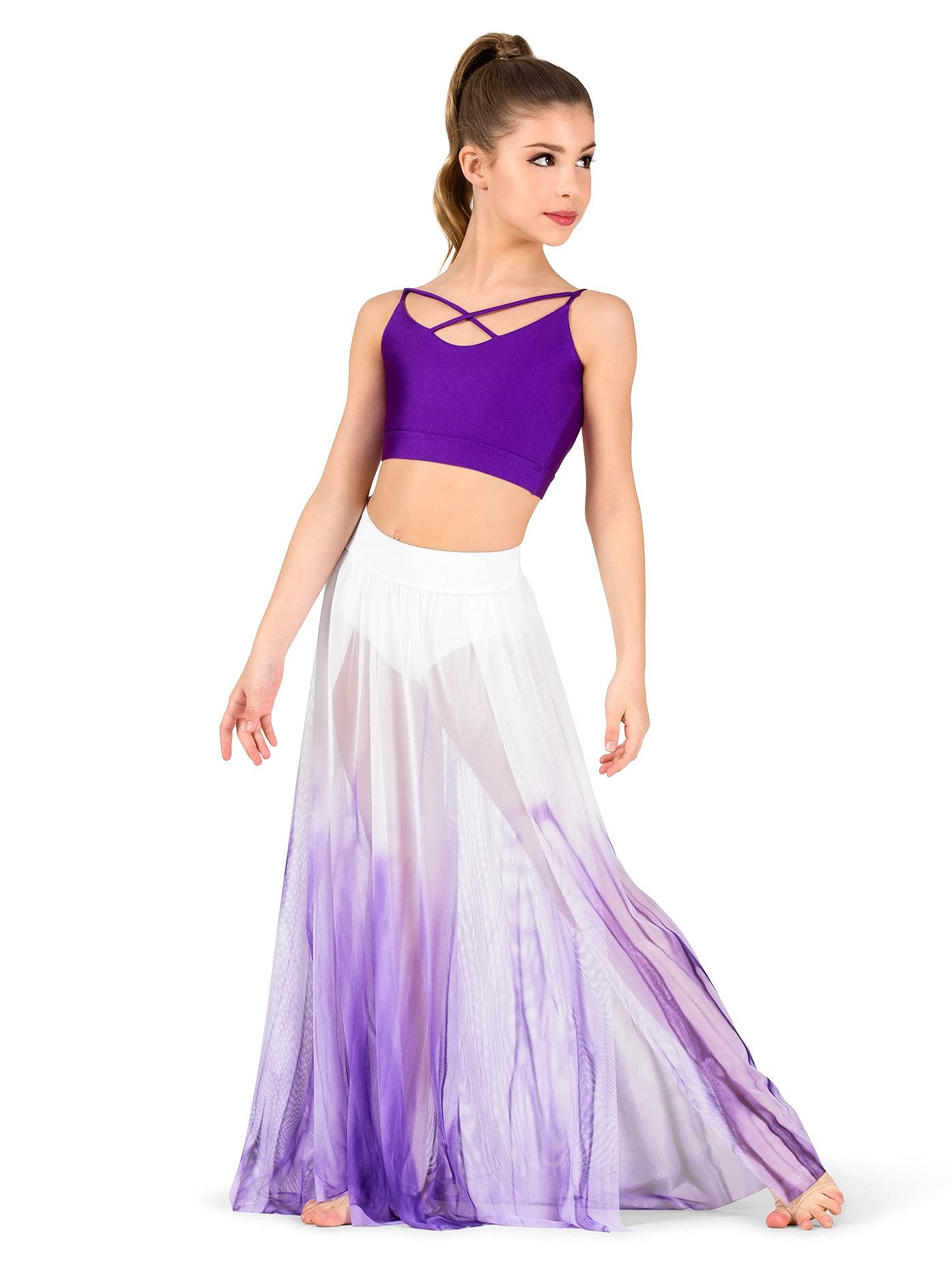 Hand-Painted Watercolor Floral Maxi Skirt for Women - Boho Chic Long Skirt for Beach, Summer, and Casual Wear