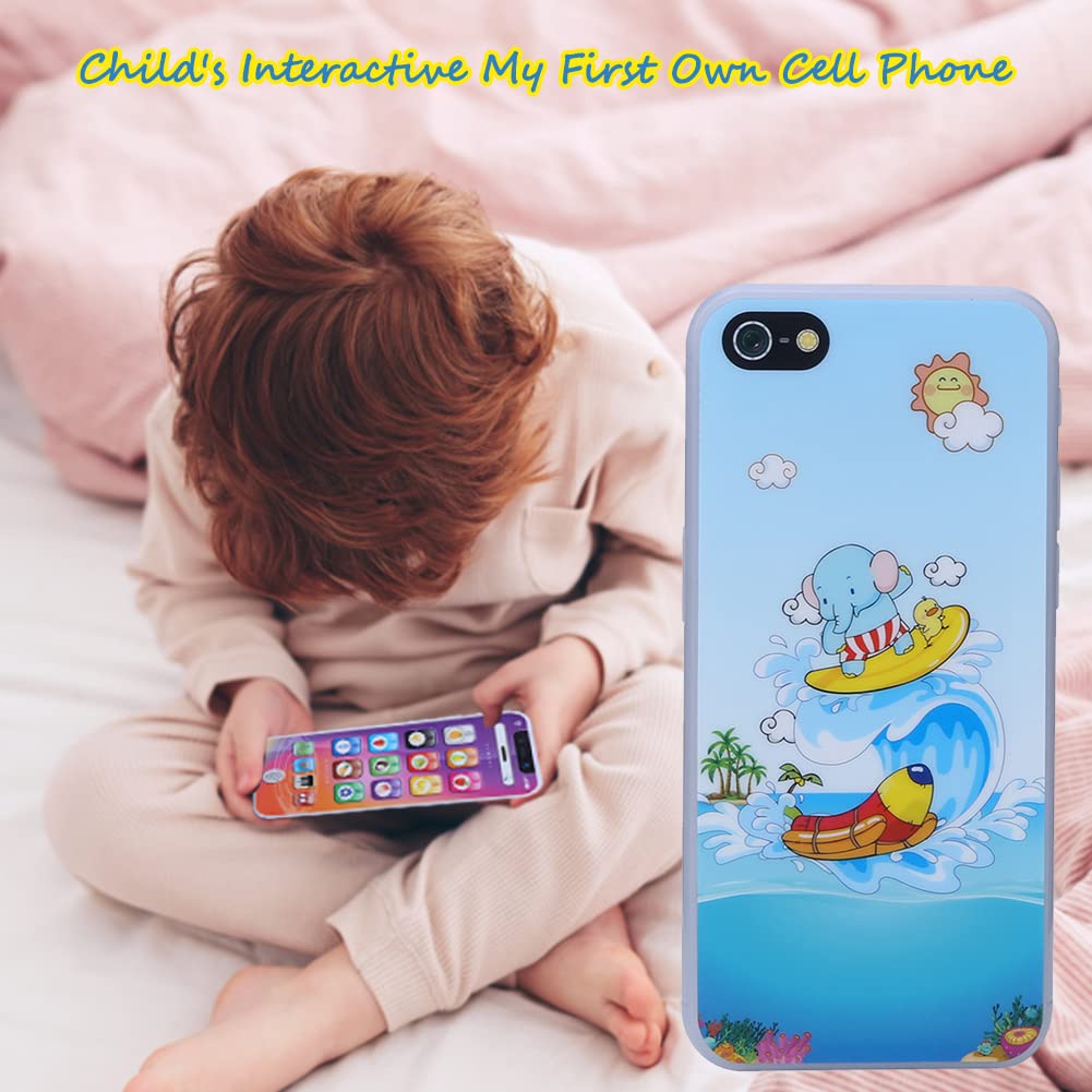 Cikonielf Multifunctional Baby Phone Toy with Music & Light - Early Educational Learning Phone for Toddlers, Boys & Girls - Perfect for Playtime, Sensory Development & Pretend Play