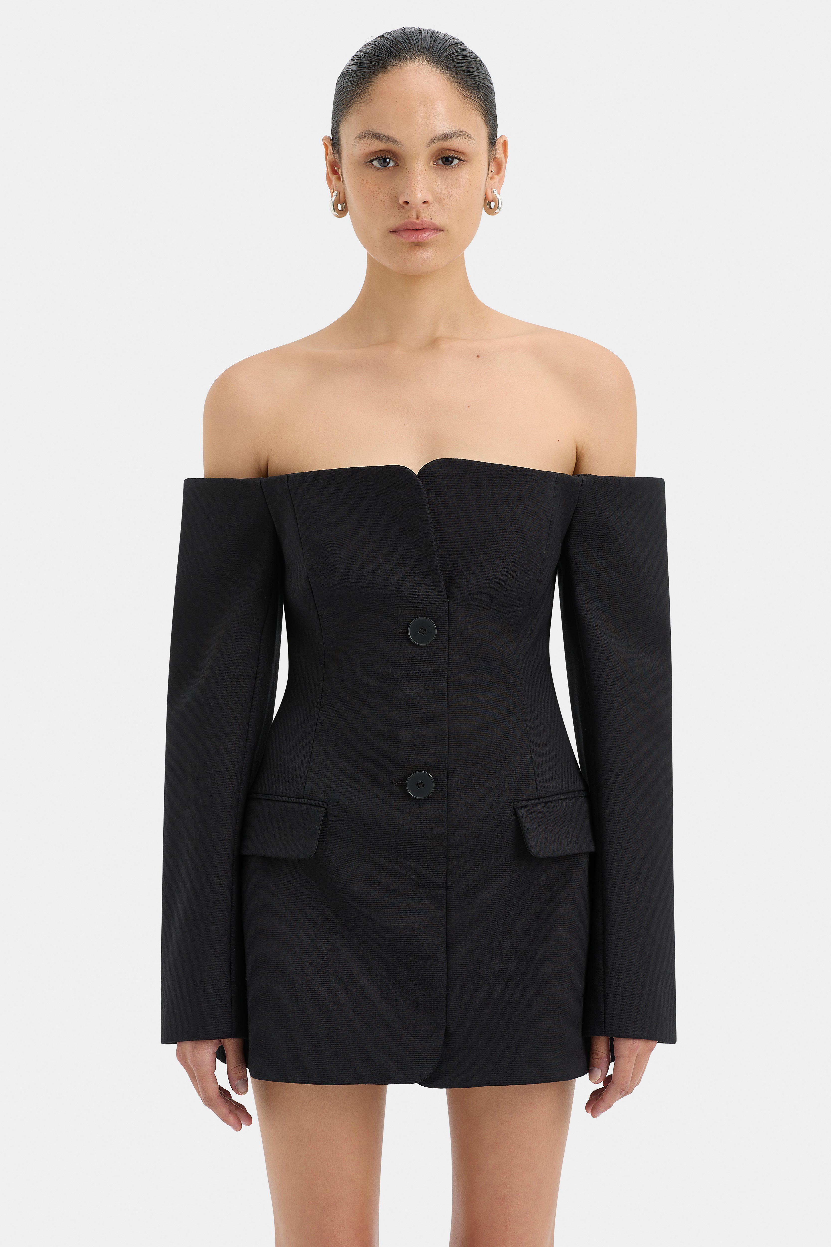 Sandrine Tailored Mini Dress for Women - Elegant Fitted Party Cocktail Dress | Perfect for Night Out, Wedding Guest & Special Occasions