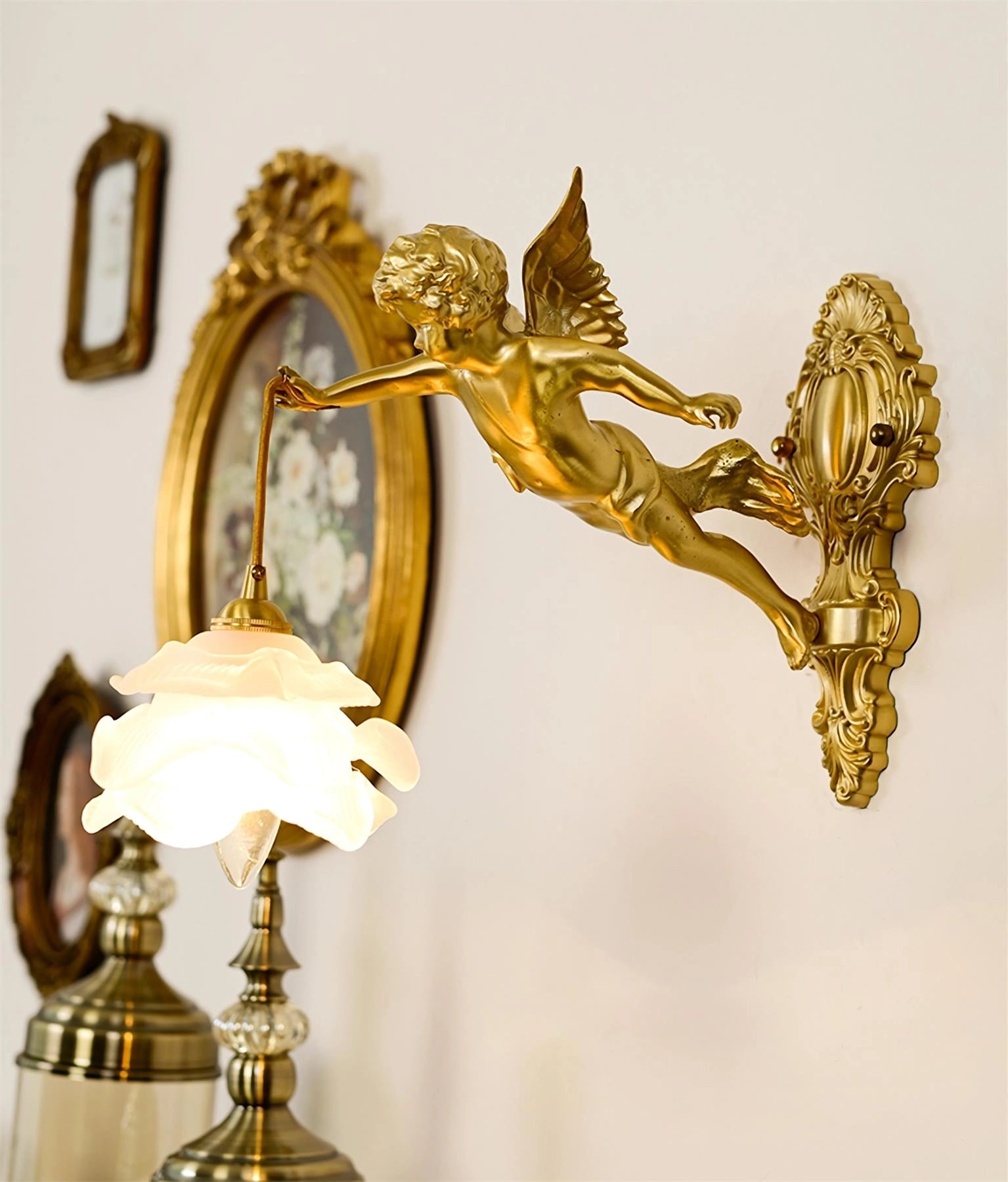 Flying Angel Wall Light - Elegant LED Night Light for Bedroom, Nursery, Kids Room - Perfect for Decor, Gift & Relaxing Ambiance