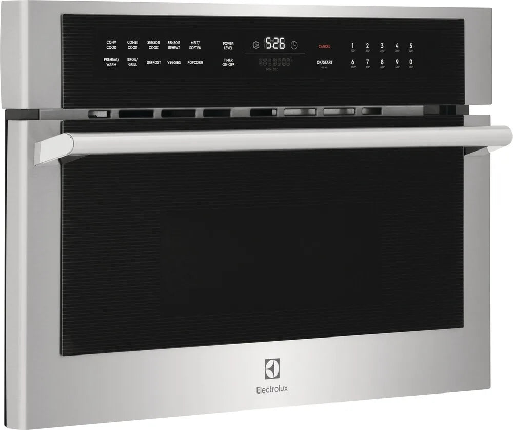 Electrolux EMBD3010AS 30-Inch Built-In Microwave Oven with Drop-Down Door - Stainless Steel - Perfect for Modern Kitchens & Small Spaces