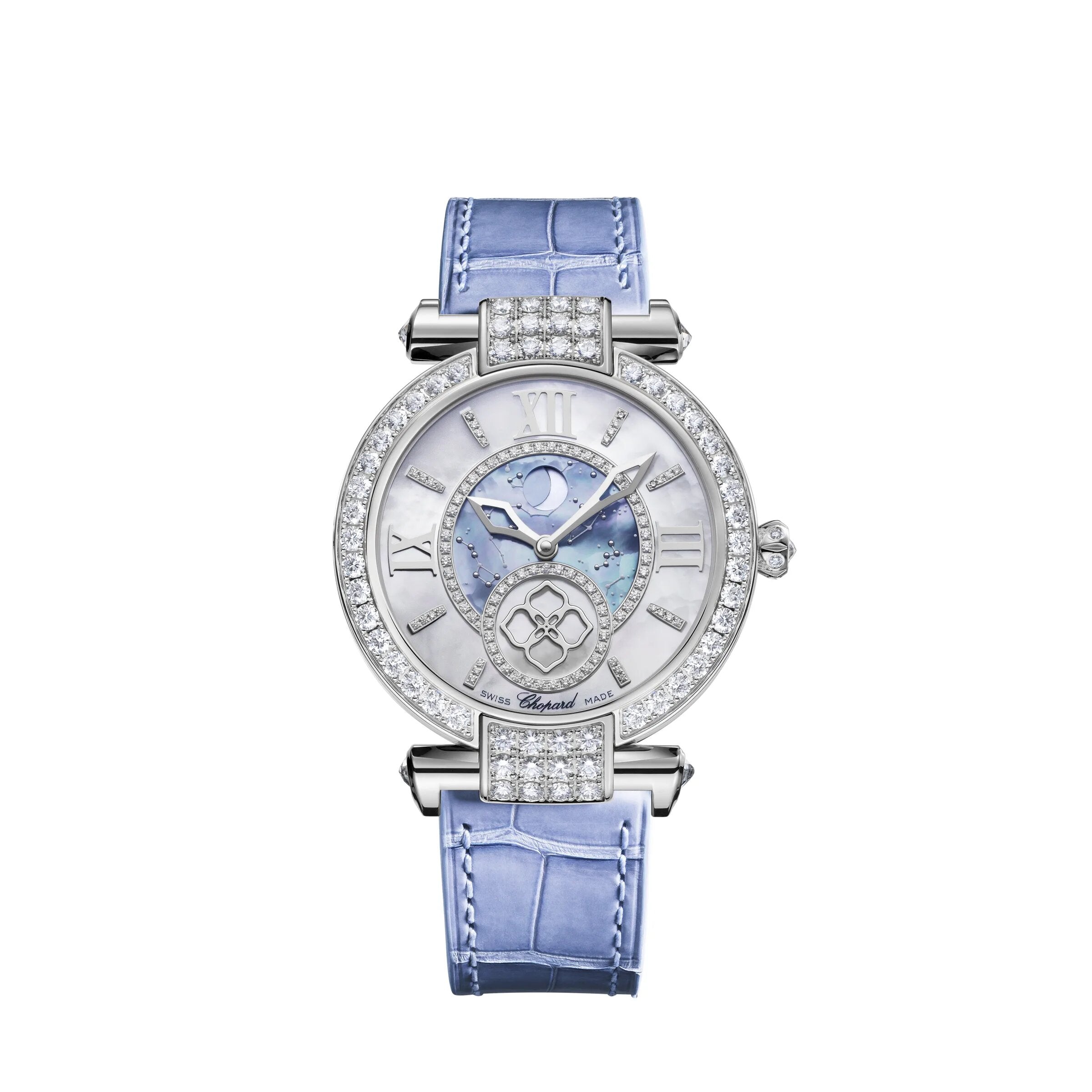 Chopard Imperiale Moonphase Ethical 18K White Gold & Diamond Ladies Watch - Luxury Women's Timepiece for Formal Events & Special Occasions