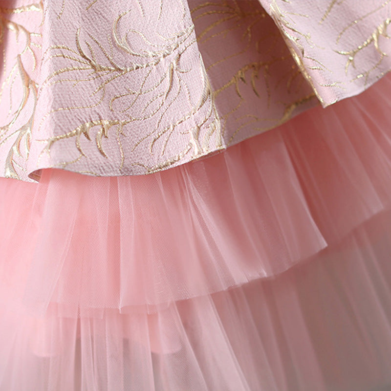Baby Girl Lace Princess Dress - Elegant Embroidery Party Gown for Toddlers | Perfect for Birthday, Christmas & Special Occasions