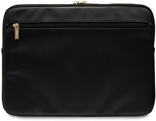 Guess Triangle 4G Laptop Sleeve for 16-inch MacBook Pro - Stylish Black Protective Case (GUCS16ZPGSTEGK) - Perfect for Work, Travel & School
