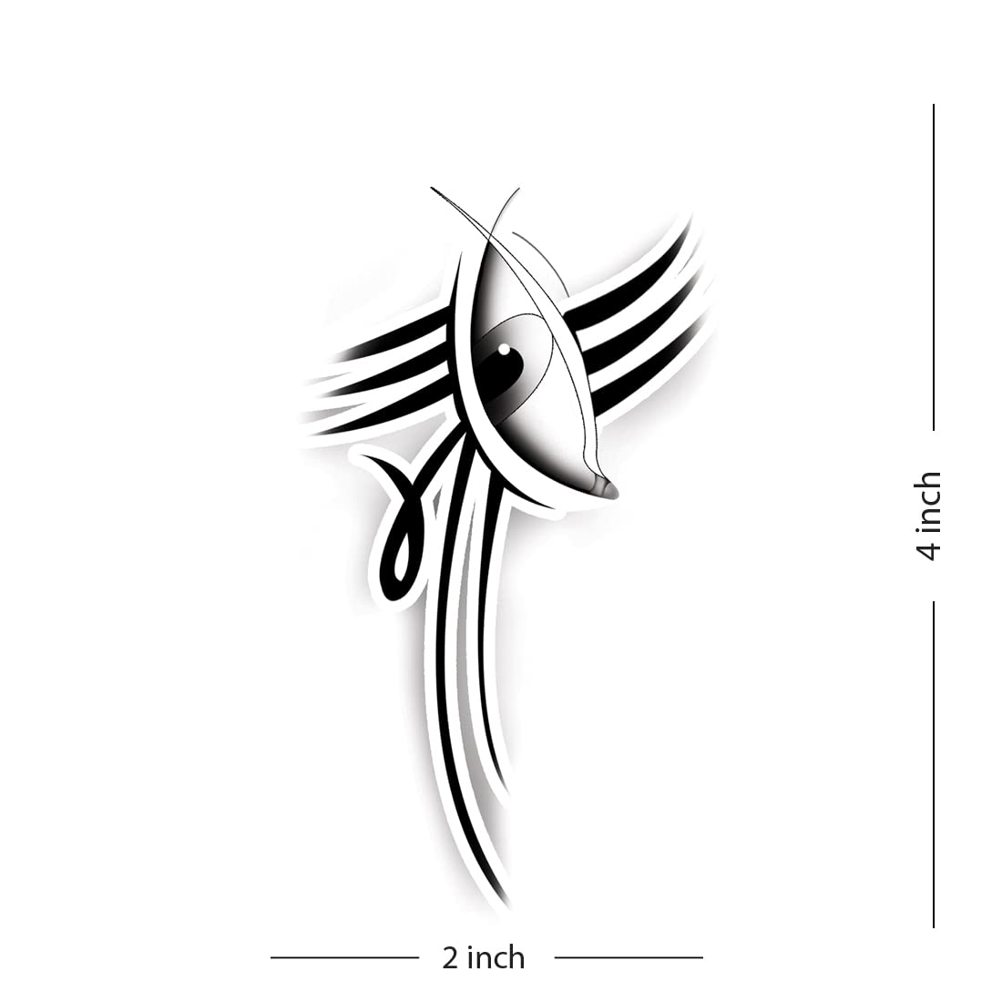 Shiv Eye & Maa Goddess Temporary Tattoo - Waterproof Fake Body Art for Men & Women - Perfect for Festivals, Cosplay & Spiritual Events