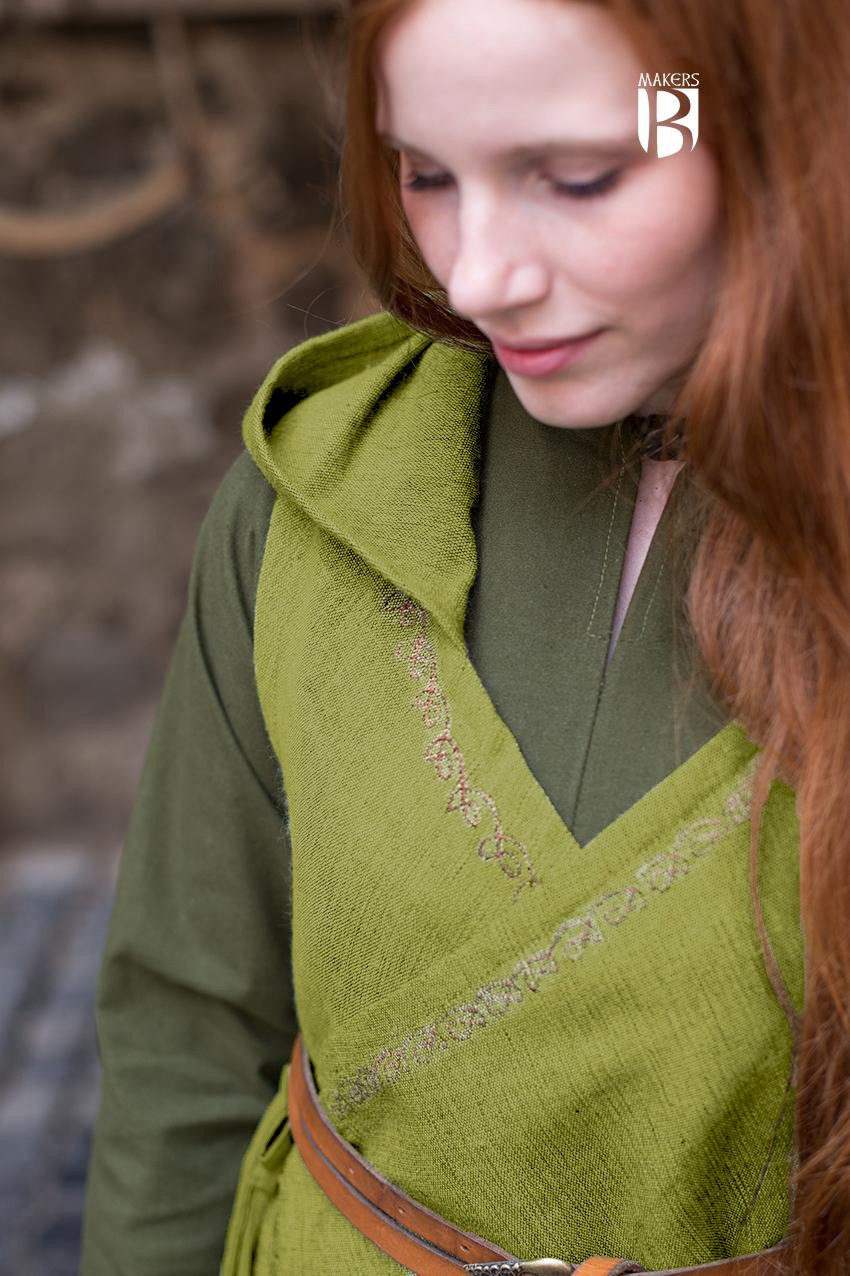Dala Linden Green Wrap Dress for Women - Flattering & Stylish Summer Dress for Casual, Office & Date Night Outfits