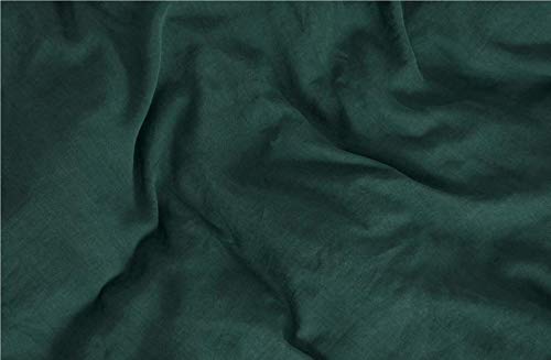 Emerald Green 100% Cotton Duvet Cover King Size - Bohemian Style Button Closure Bedding Set for Twin, Full, Double & Toddler Beds - Soft & Breathable Home Decor for Bedroom, Guest Room & Dorm