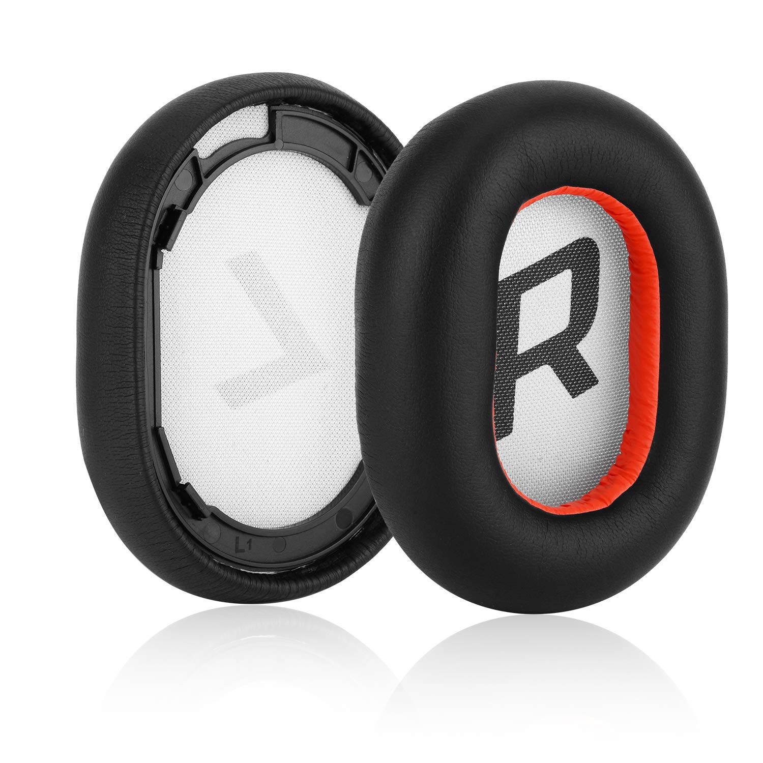 Premium Replacement Earpads for Plantronics BackBeat Pro 2 Wireless Noise Cancelling Headphones - Soft Protein Leather & Memory Foam Ear Cushions (Black) - Perfect for Office, Travel & Gaming Comfort